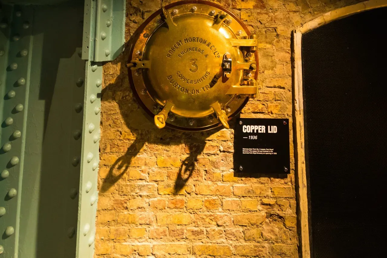 Vintage Copper Brewing Lid from 1936