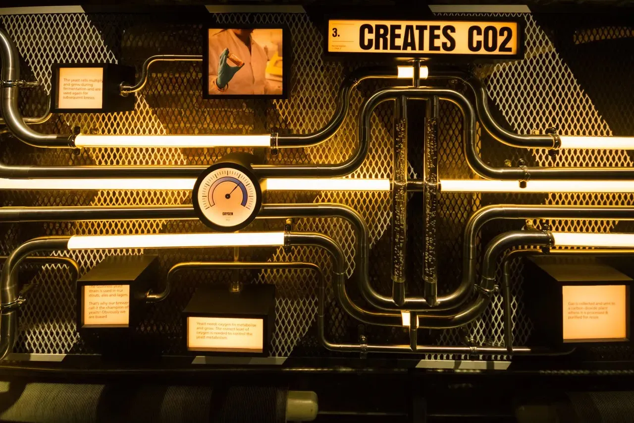 Historic Gas Meters at the Guinness Brewery