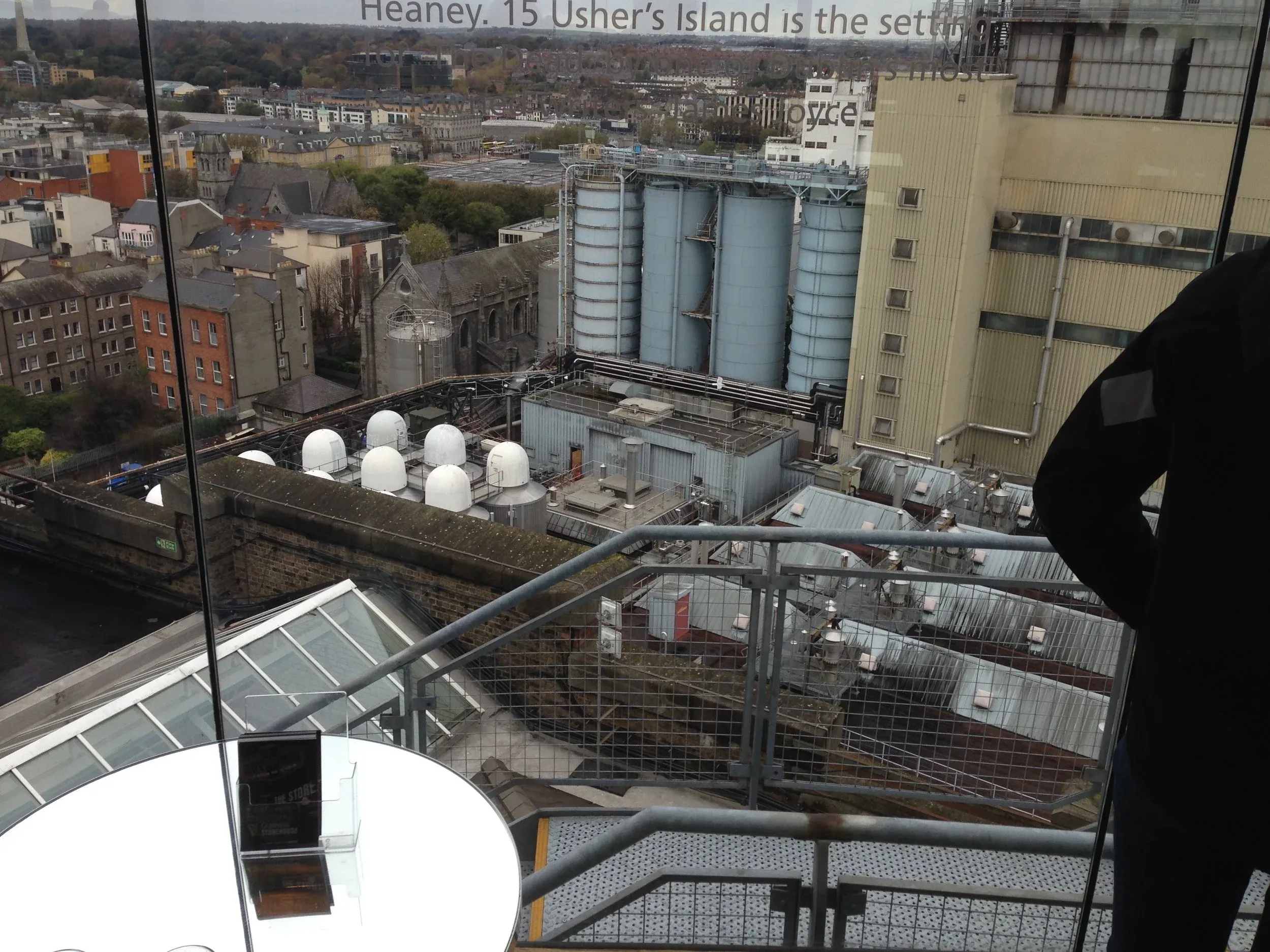 View from the Guinness Gravity Bar