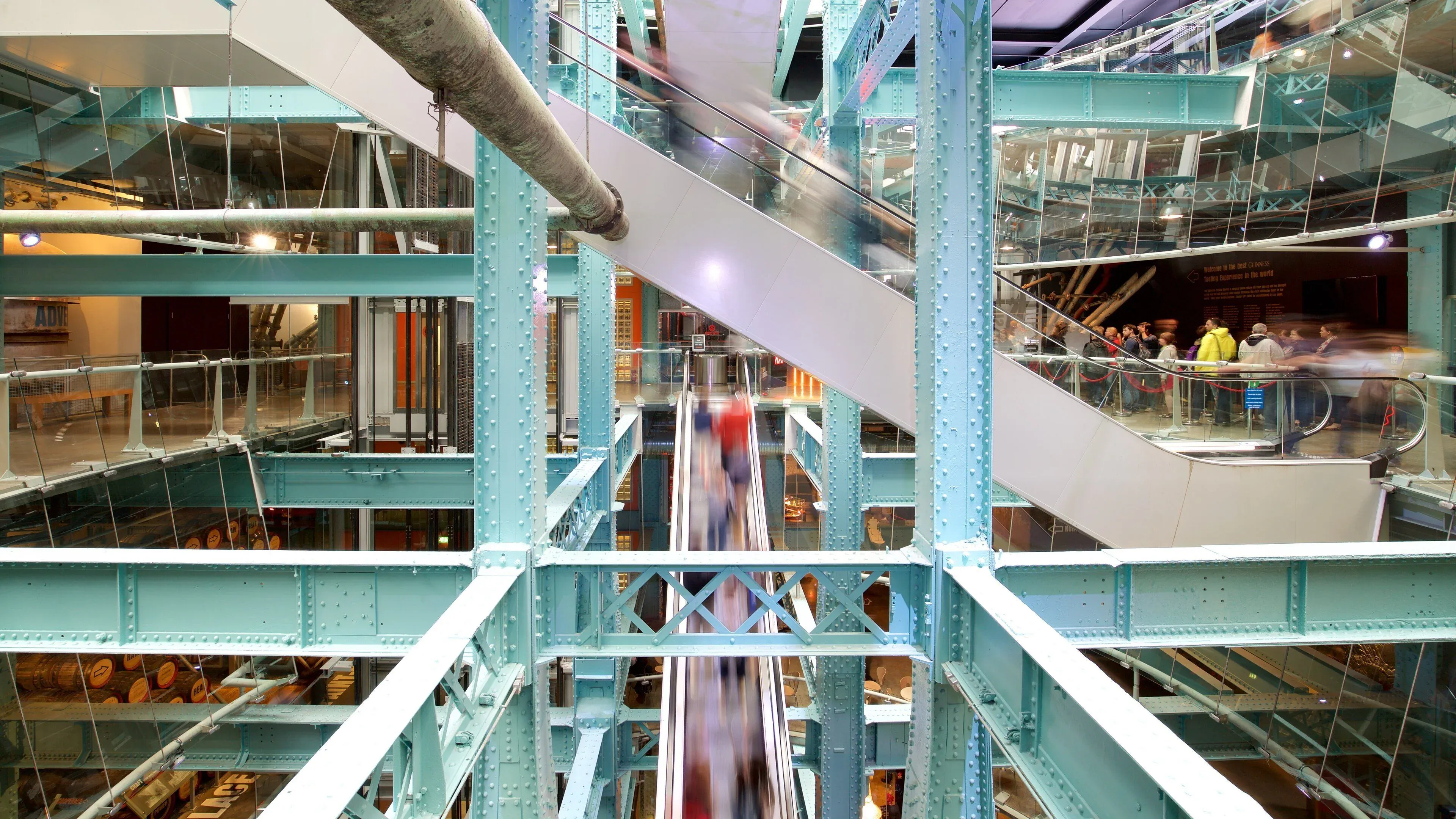Interior of the Guinness Storehouse