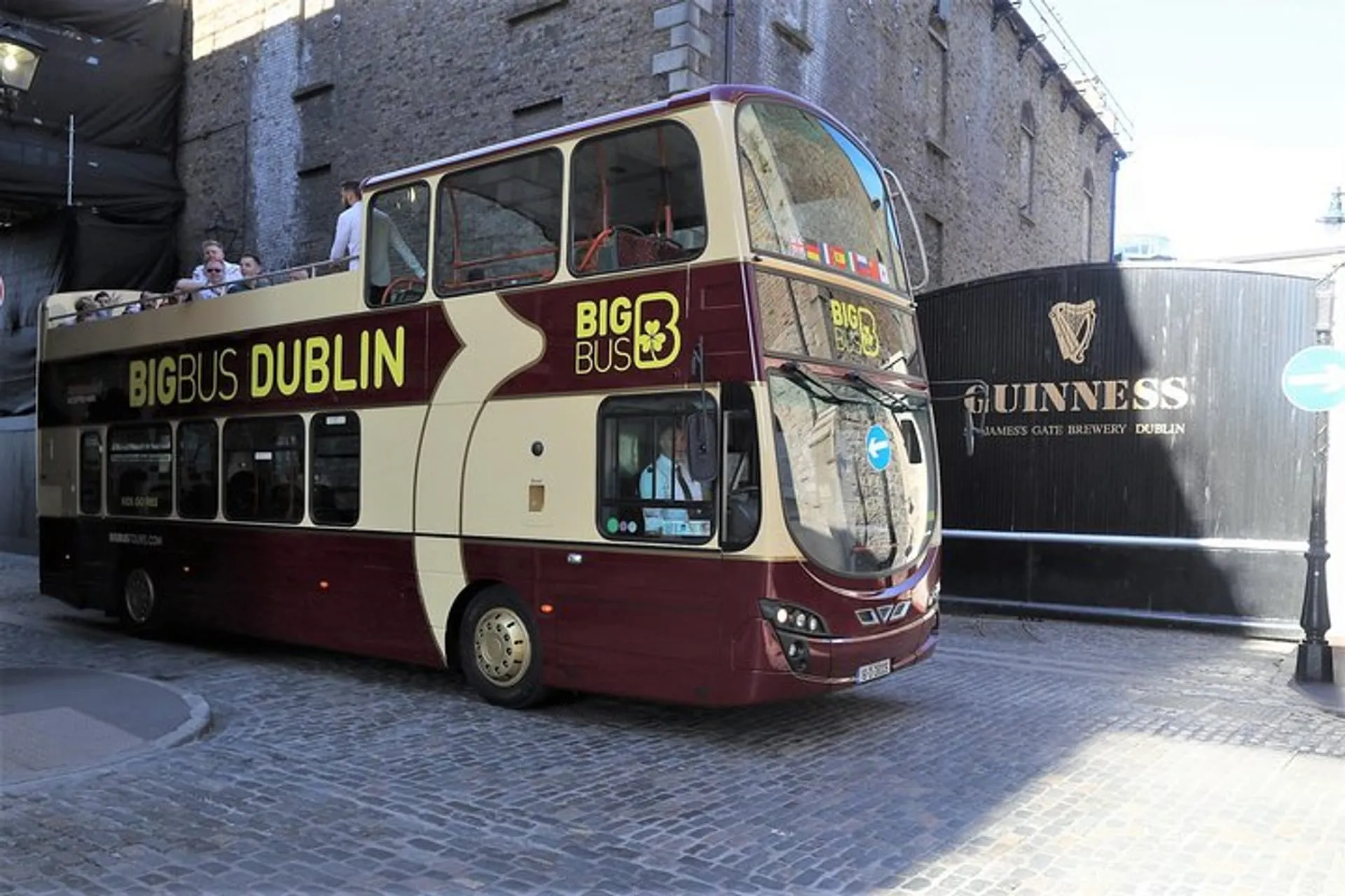 Big Bus Dublin near city centre