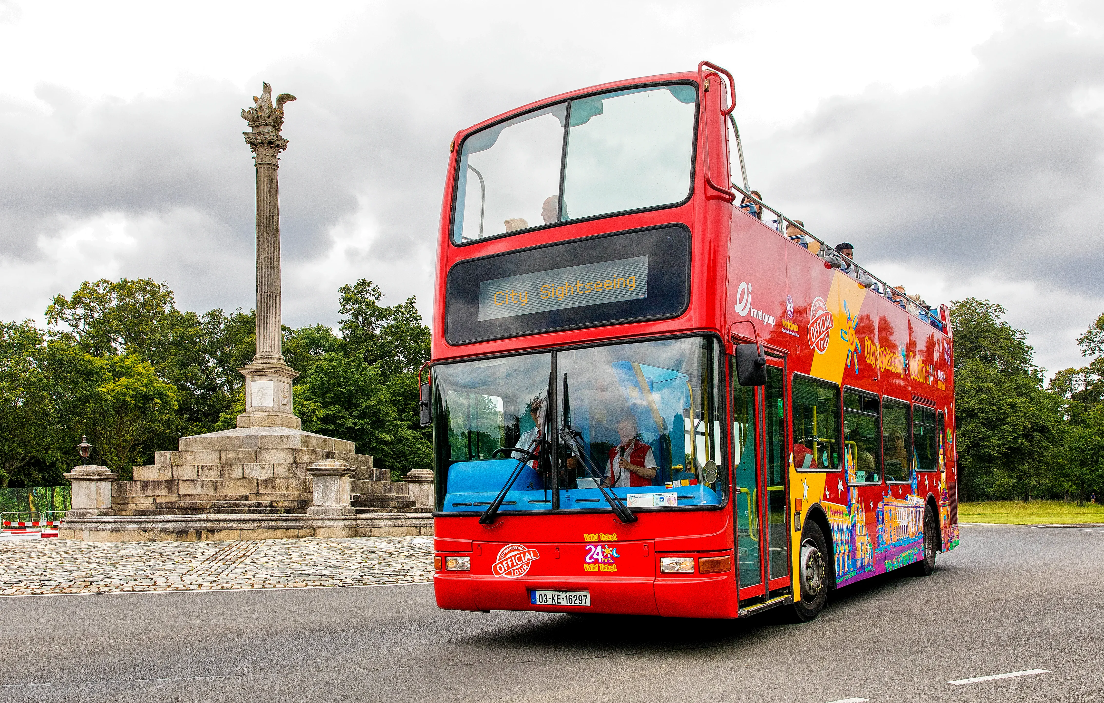 City sightseeing bus parked