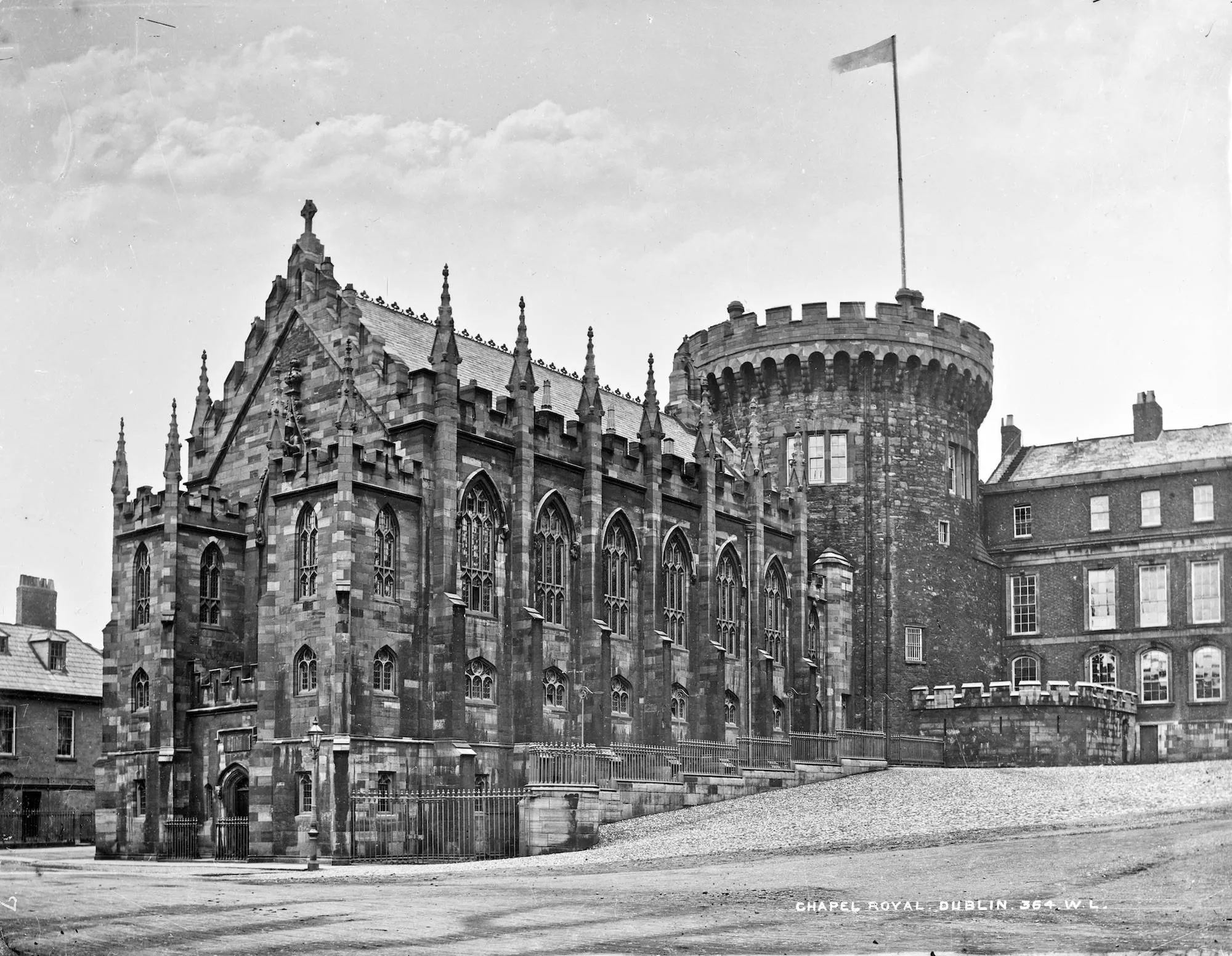 Historic view of Dublin Castle