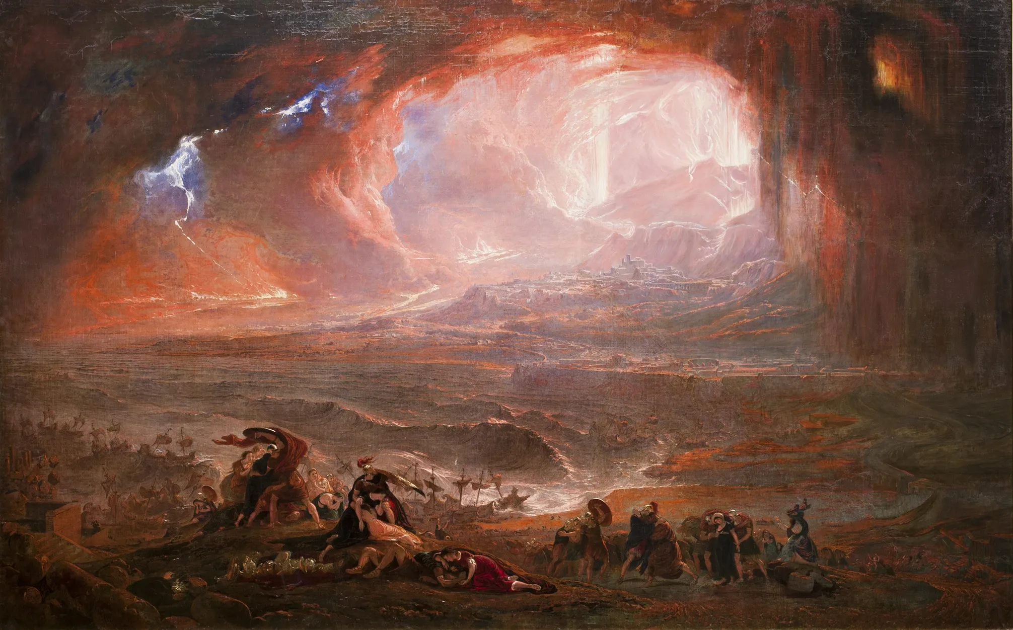 Artistic depiction of the AD 79 Vesuvius eruption