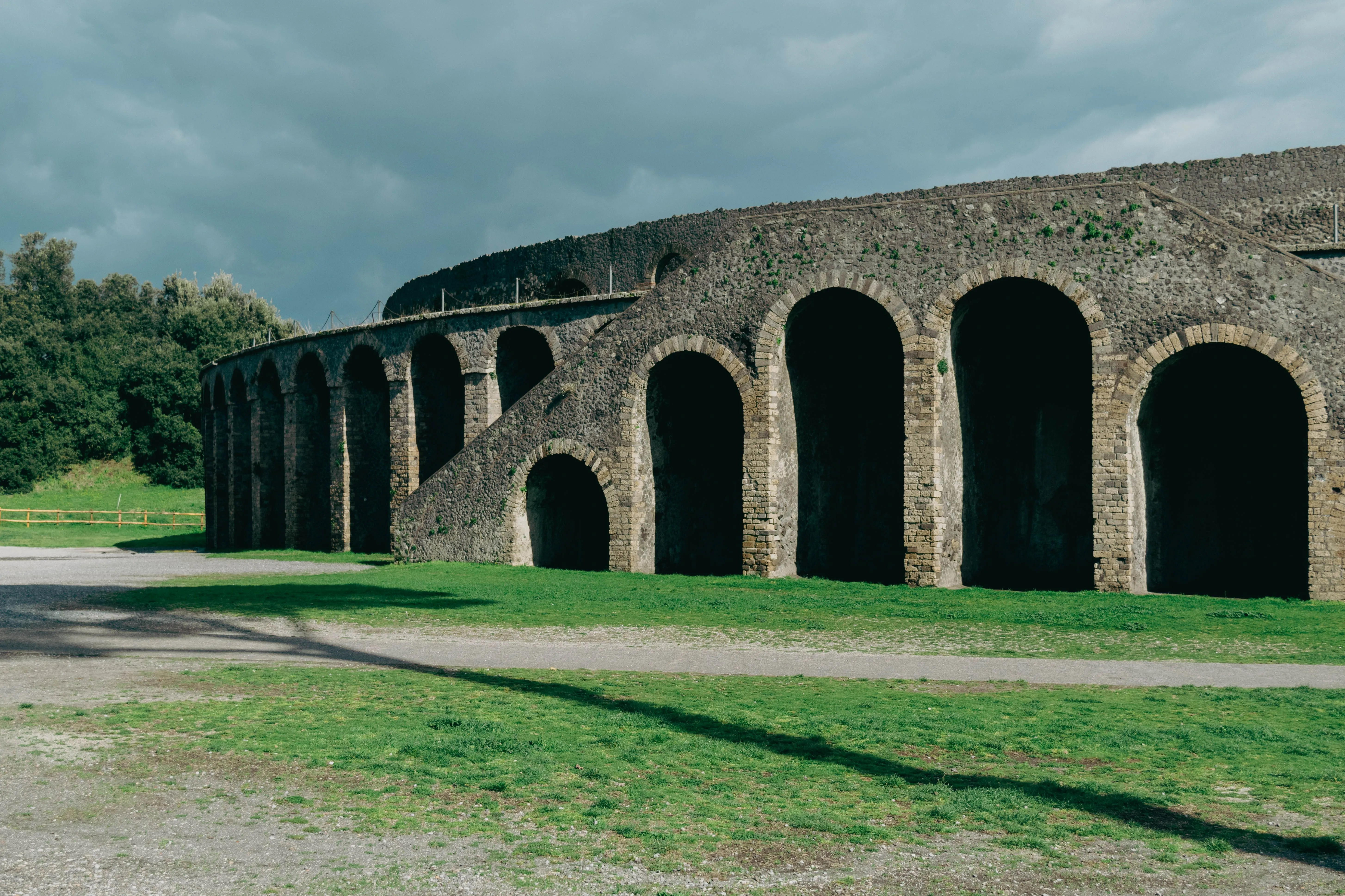 Exterior ruins near the archaeological site