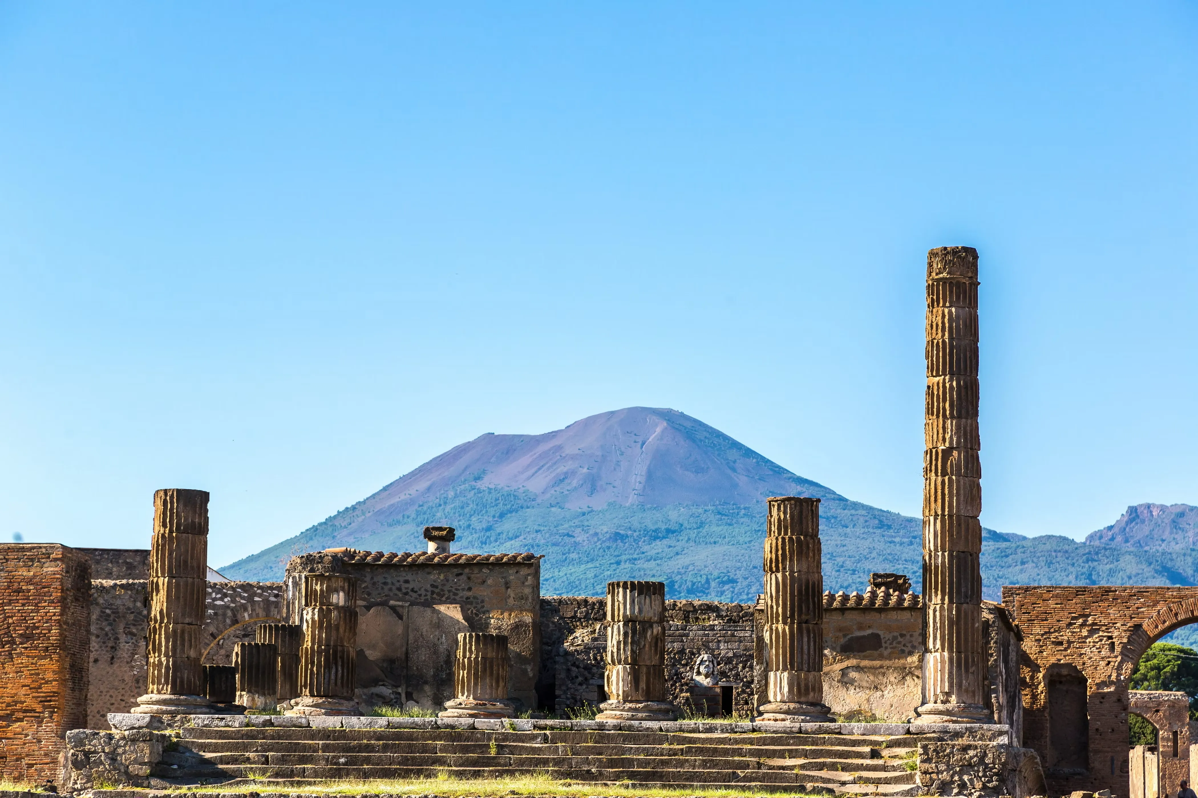 Mount Vesuvius seen from the archaeological area