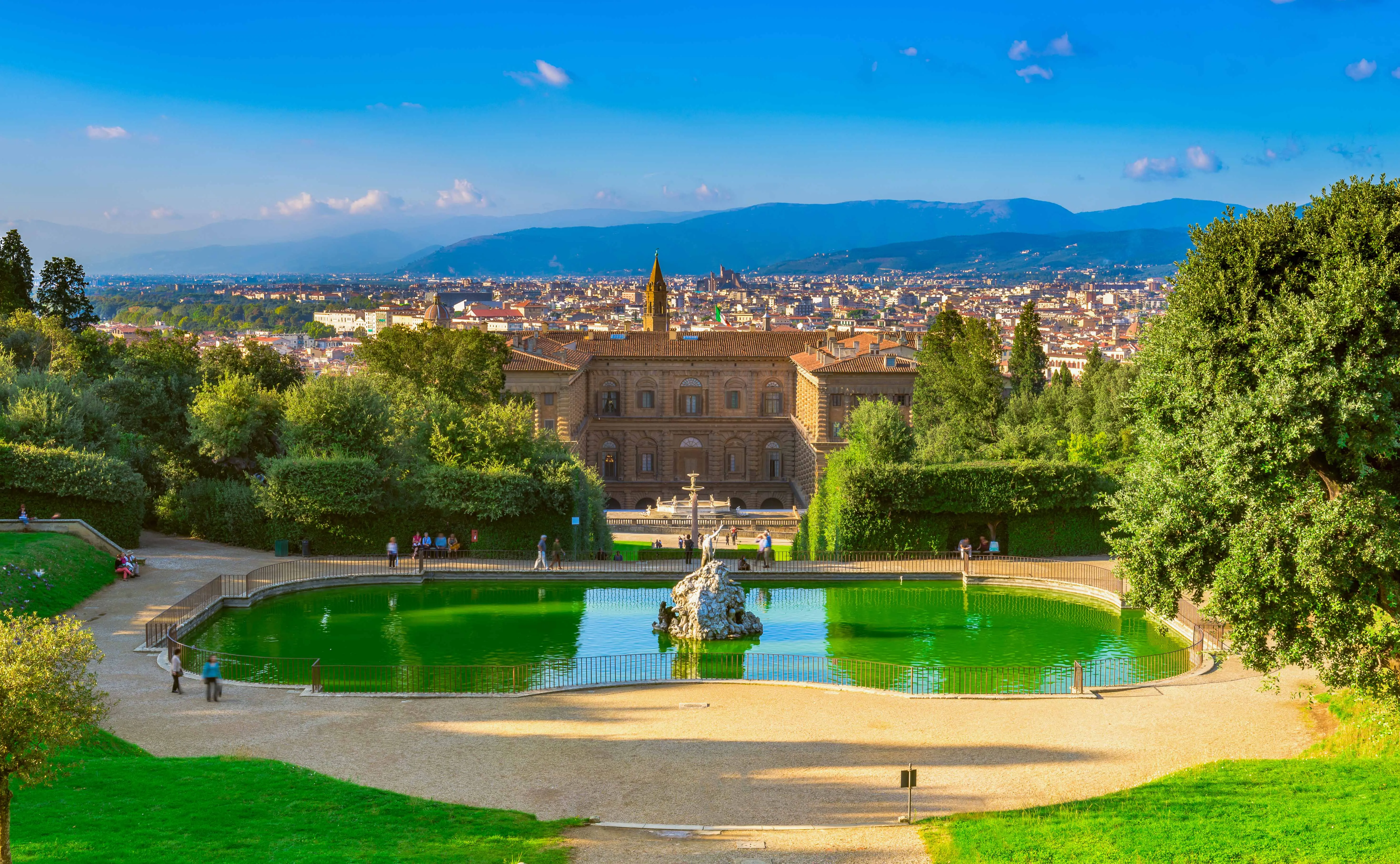 Boboli Gardens Island Lake
