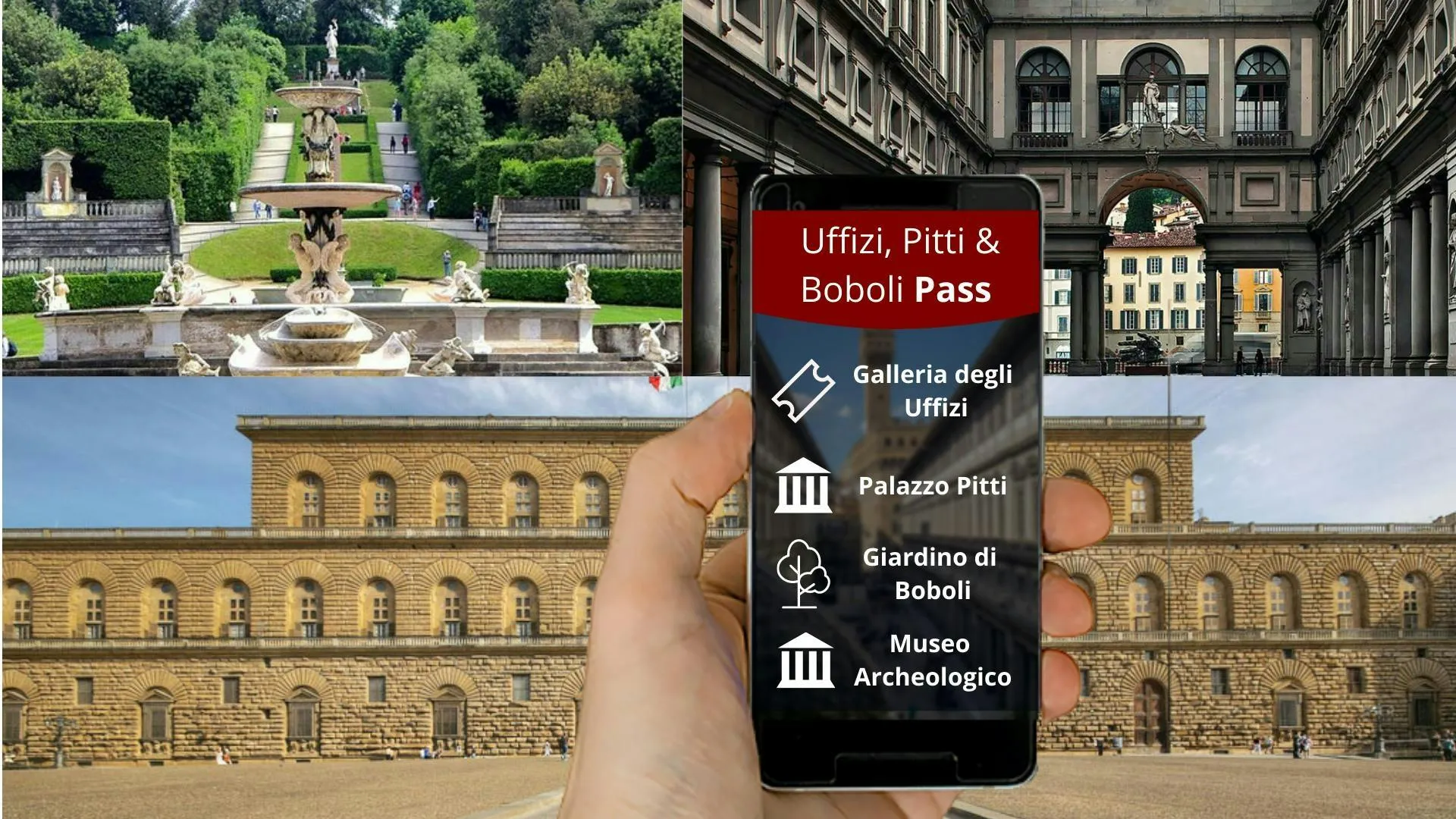 Uffizi Gallery, Palazzo Pitti & Boboli Gardens: Reserved Entry + Audio Guide