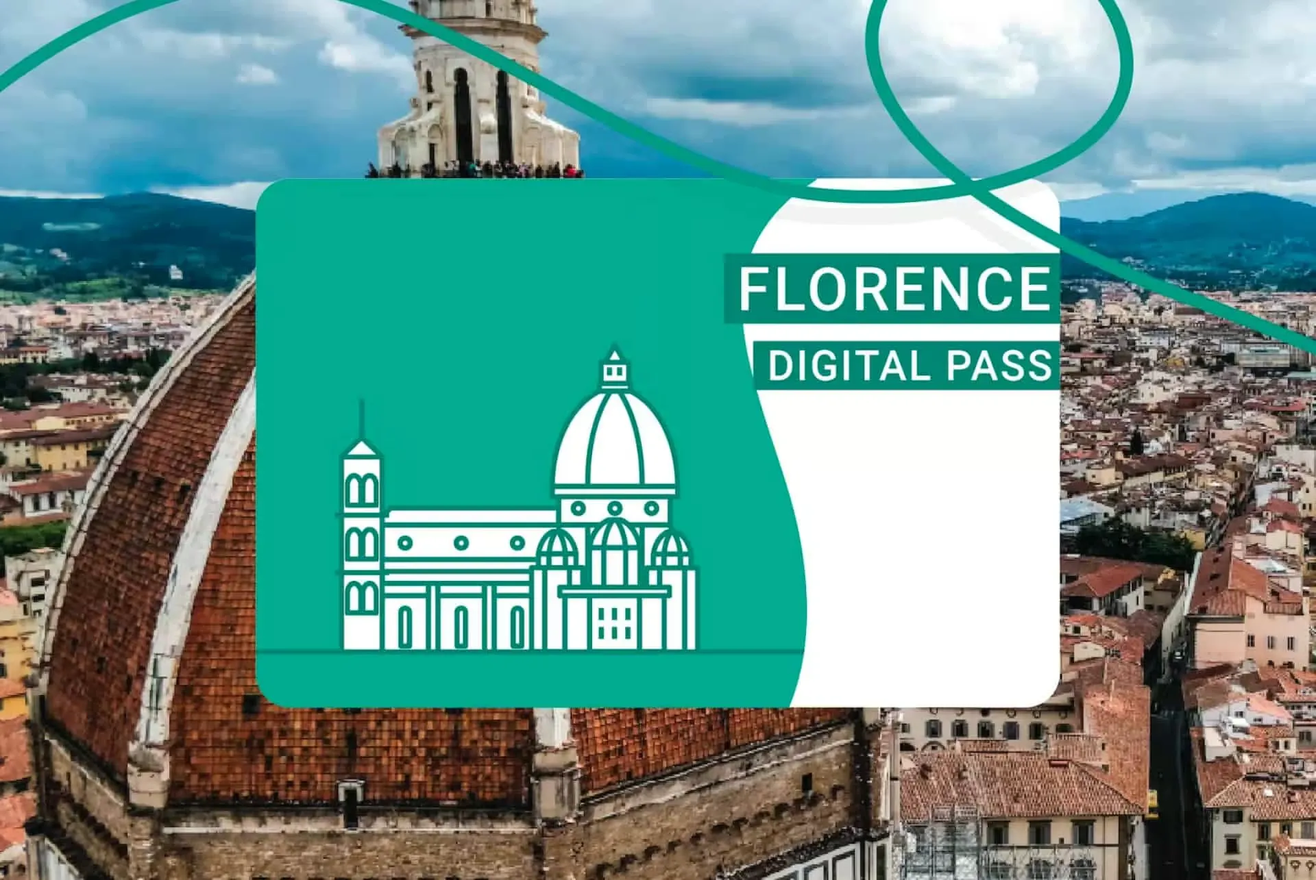 Pass concept with Florence skyline