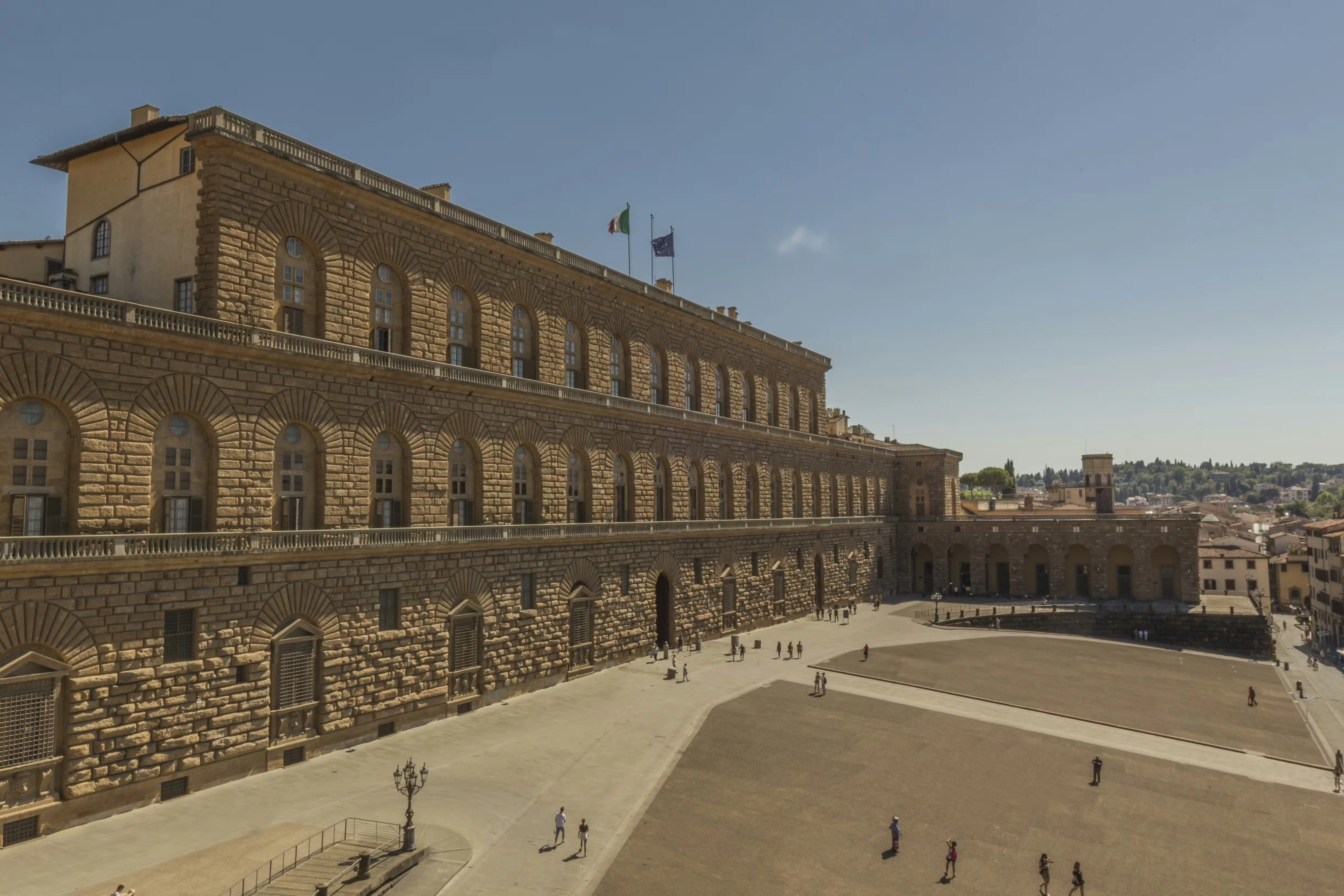 Historic view of Palazzo Pitti