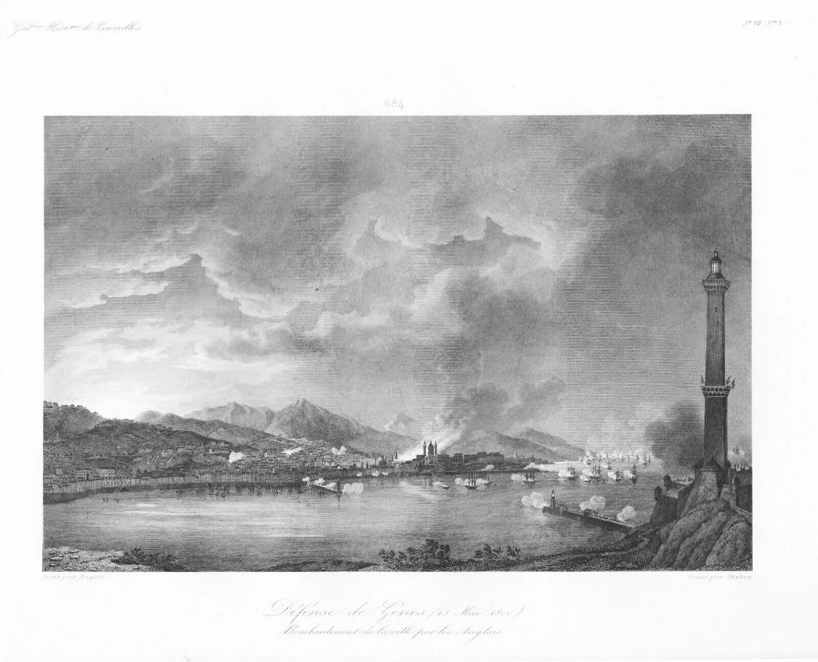 Old Pencil Drawing of Genoa