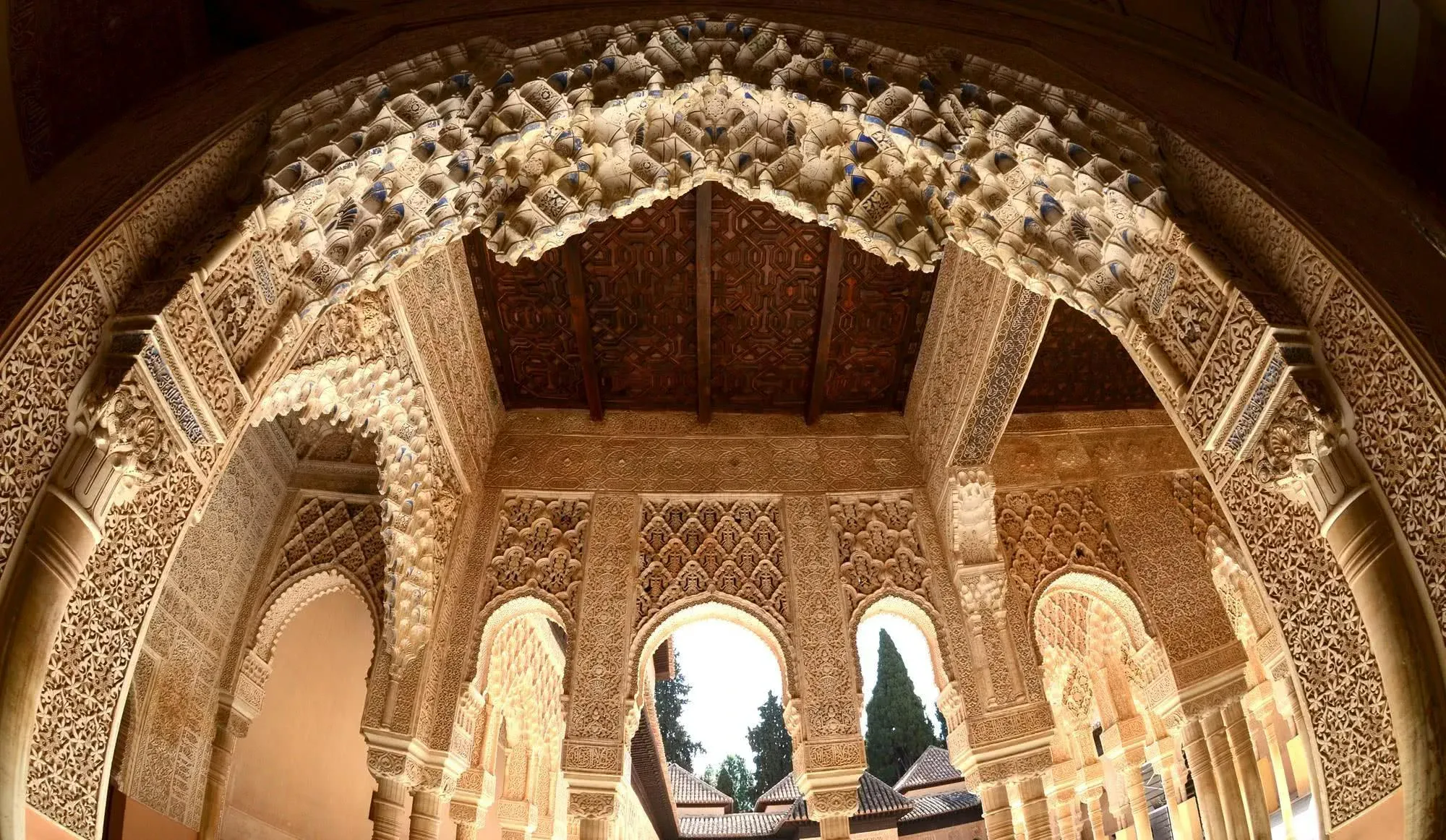 Islamic archways at the Alhambra