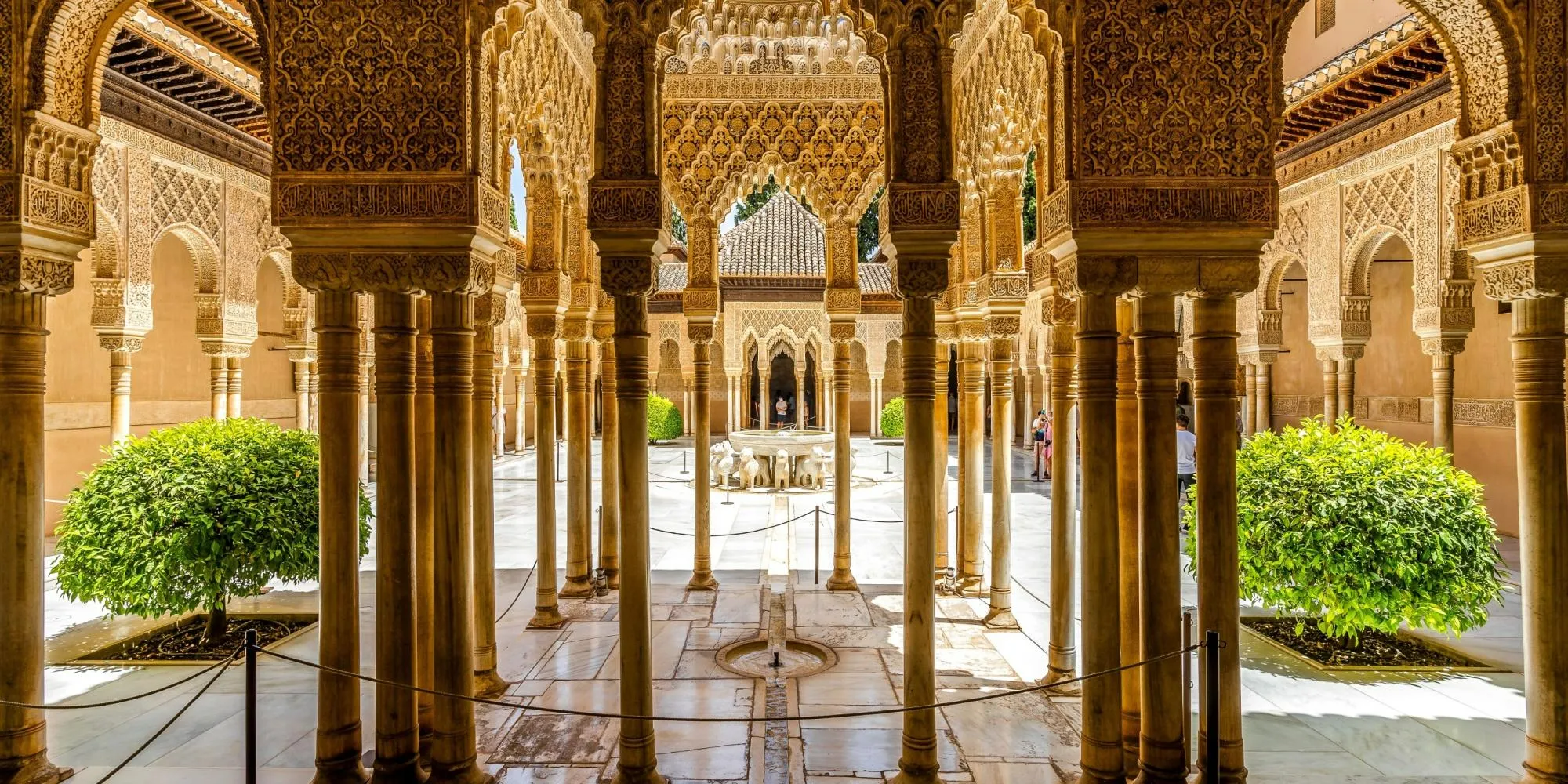 Entrance square within the Alhambra complex