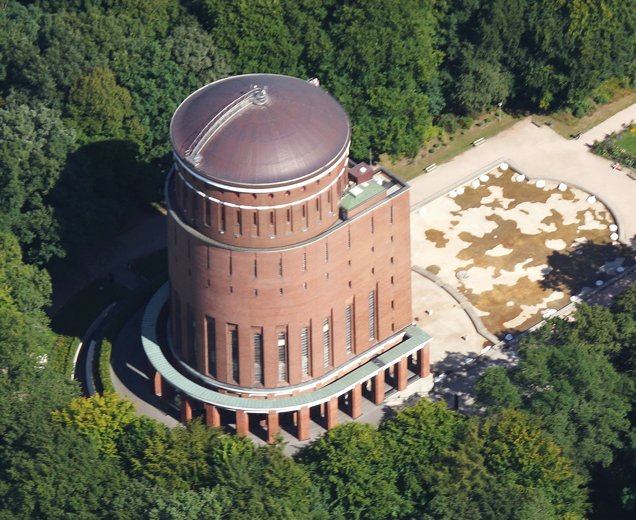 Aerial view of Hamburg Planetarium