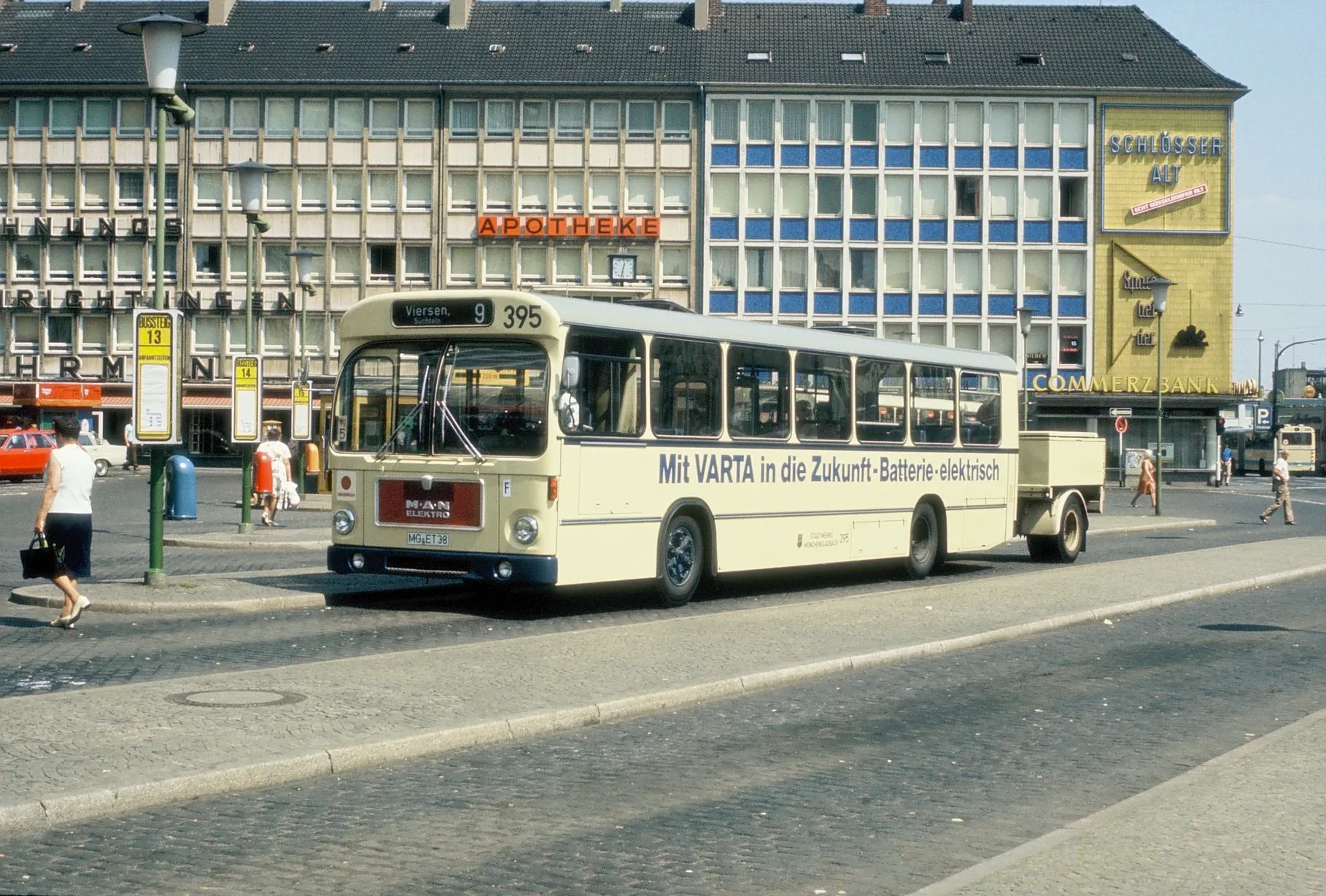 First Electric Bus Hamburg 1970