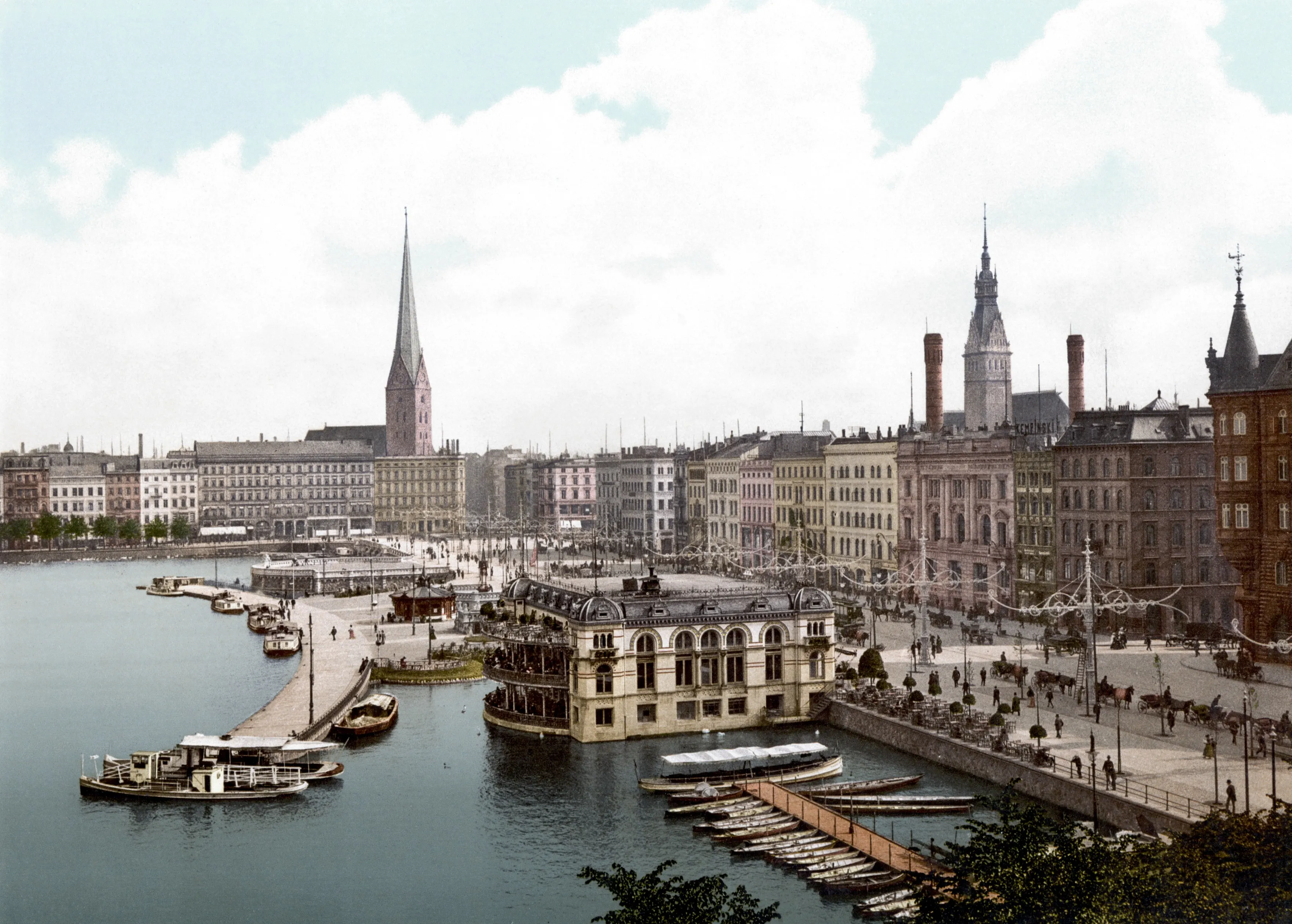 Hamburg Jungfernstieg 1890