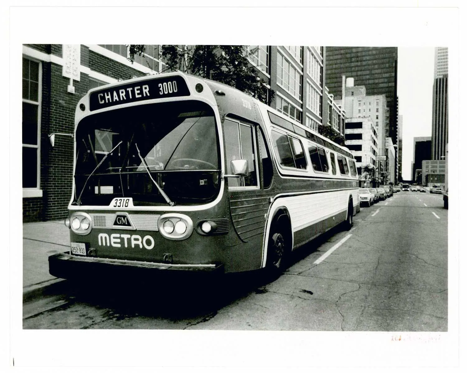 Vintage Houston metro coach from the 1970s