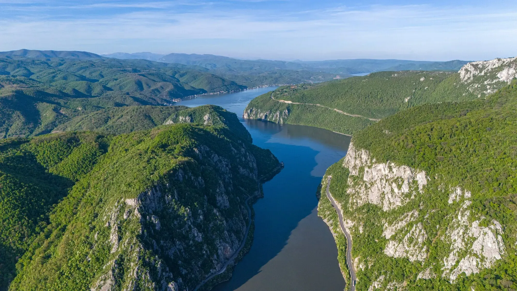 Danube Bend hills and river curves