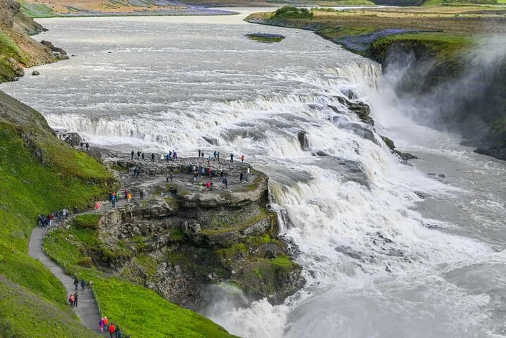 Golden Circle waterfall in Iceland