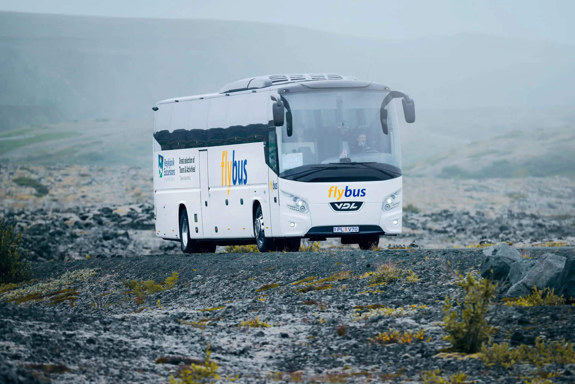 Transfer coach used for Iceland day trips