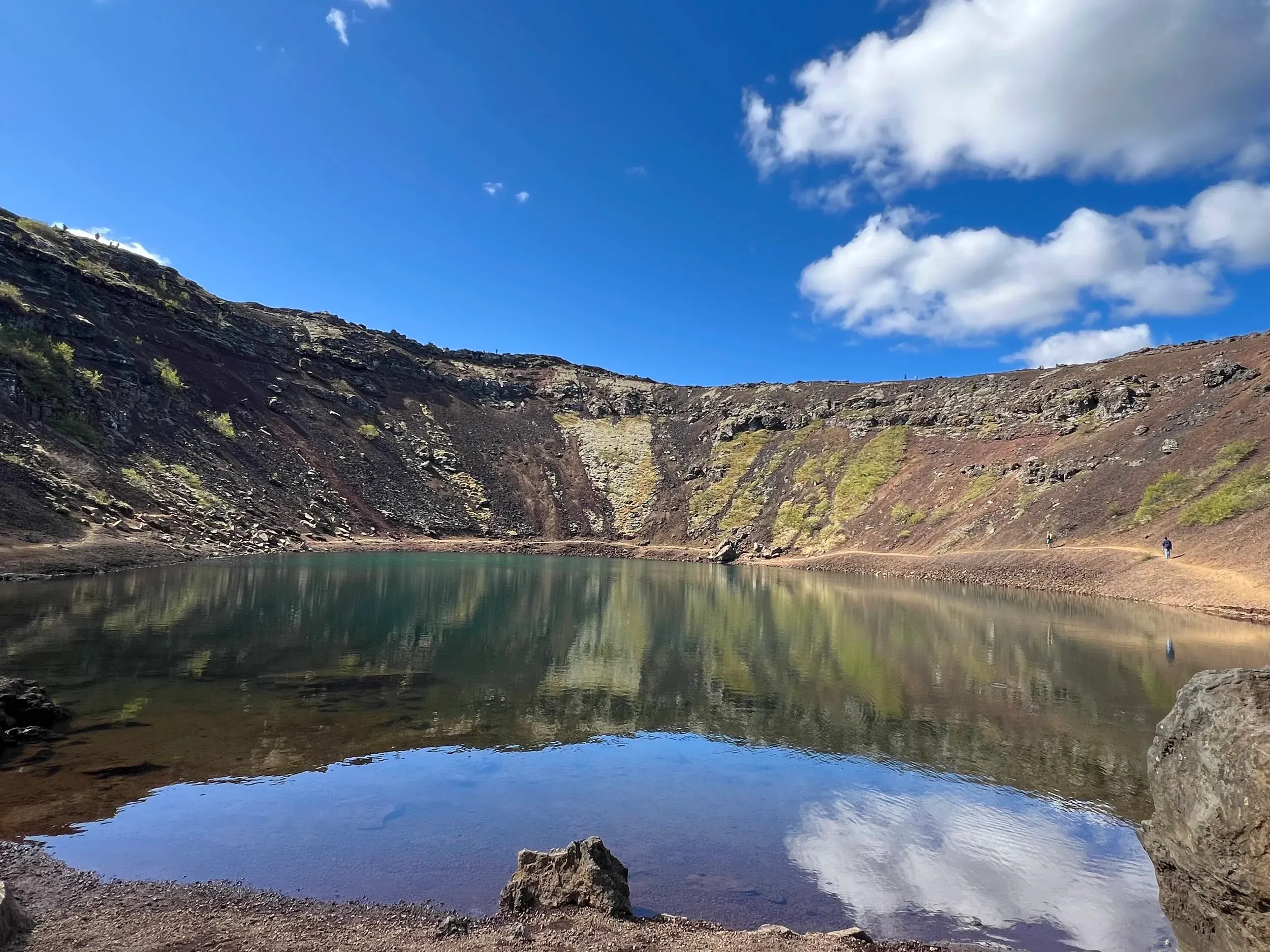Kerid Crater in summer