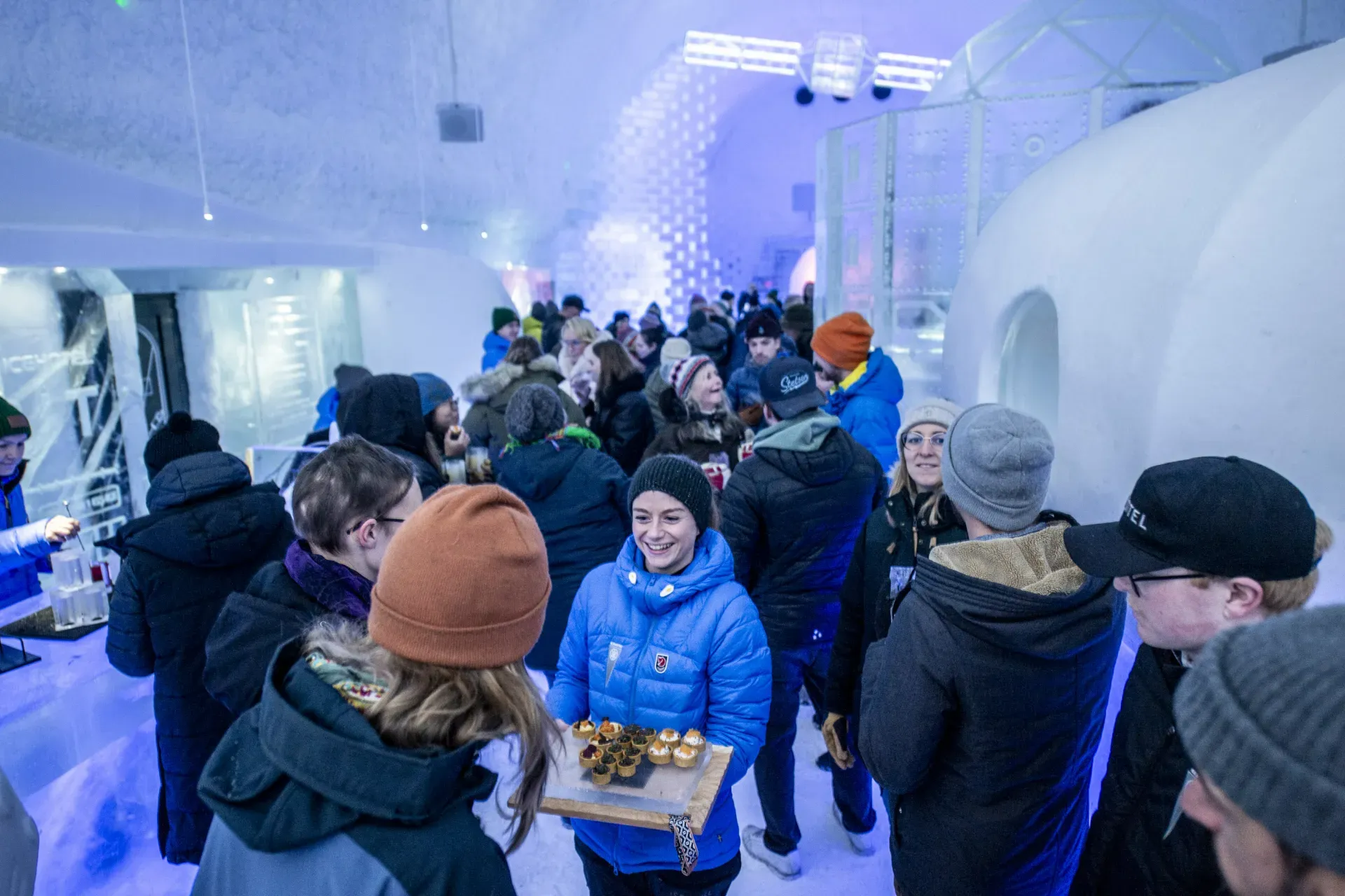 Crowded night at Magic Ice bar