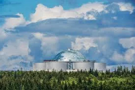 Observation deck views over Reykjavík