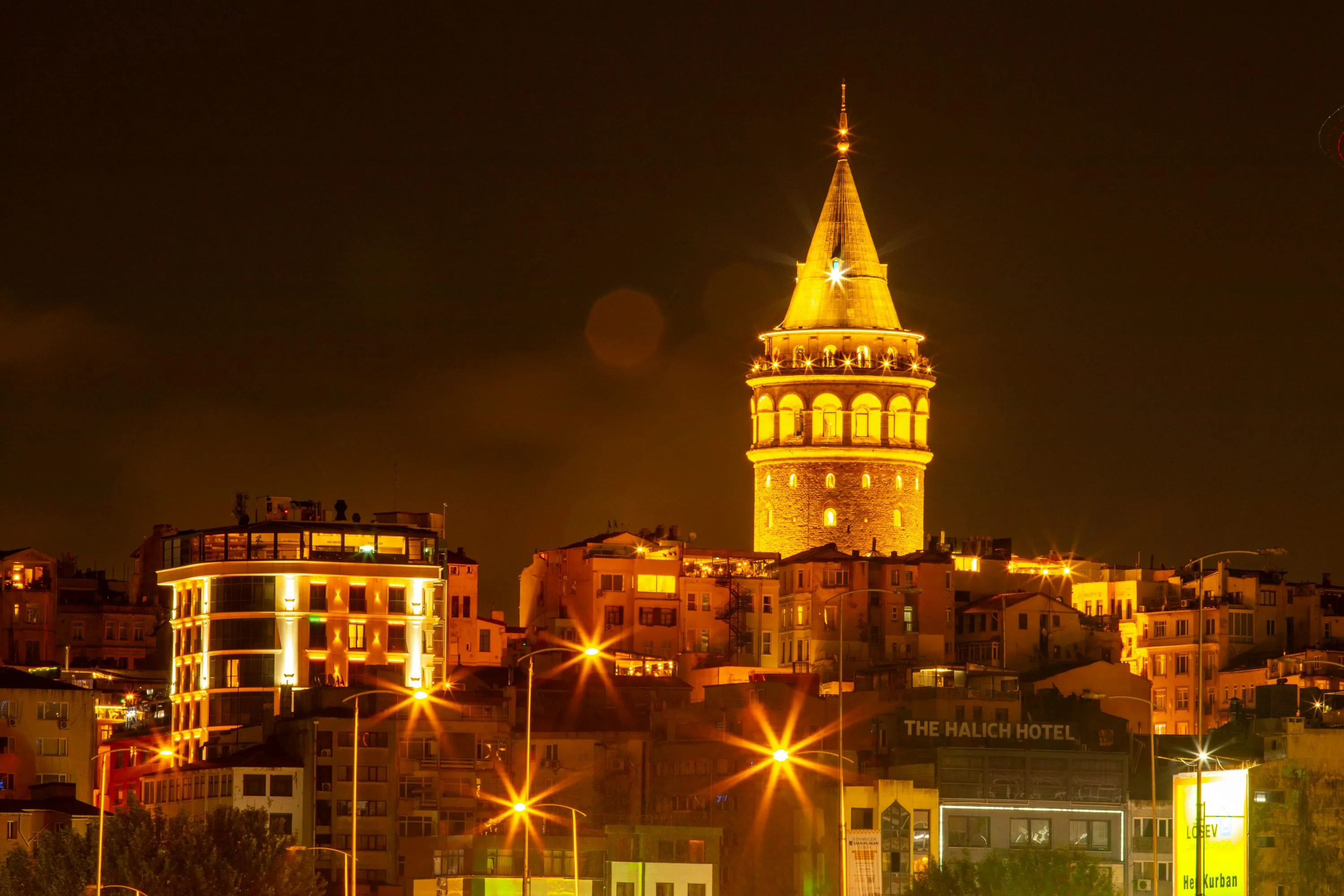 Galata Tower at Night