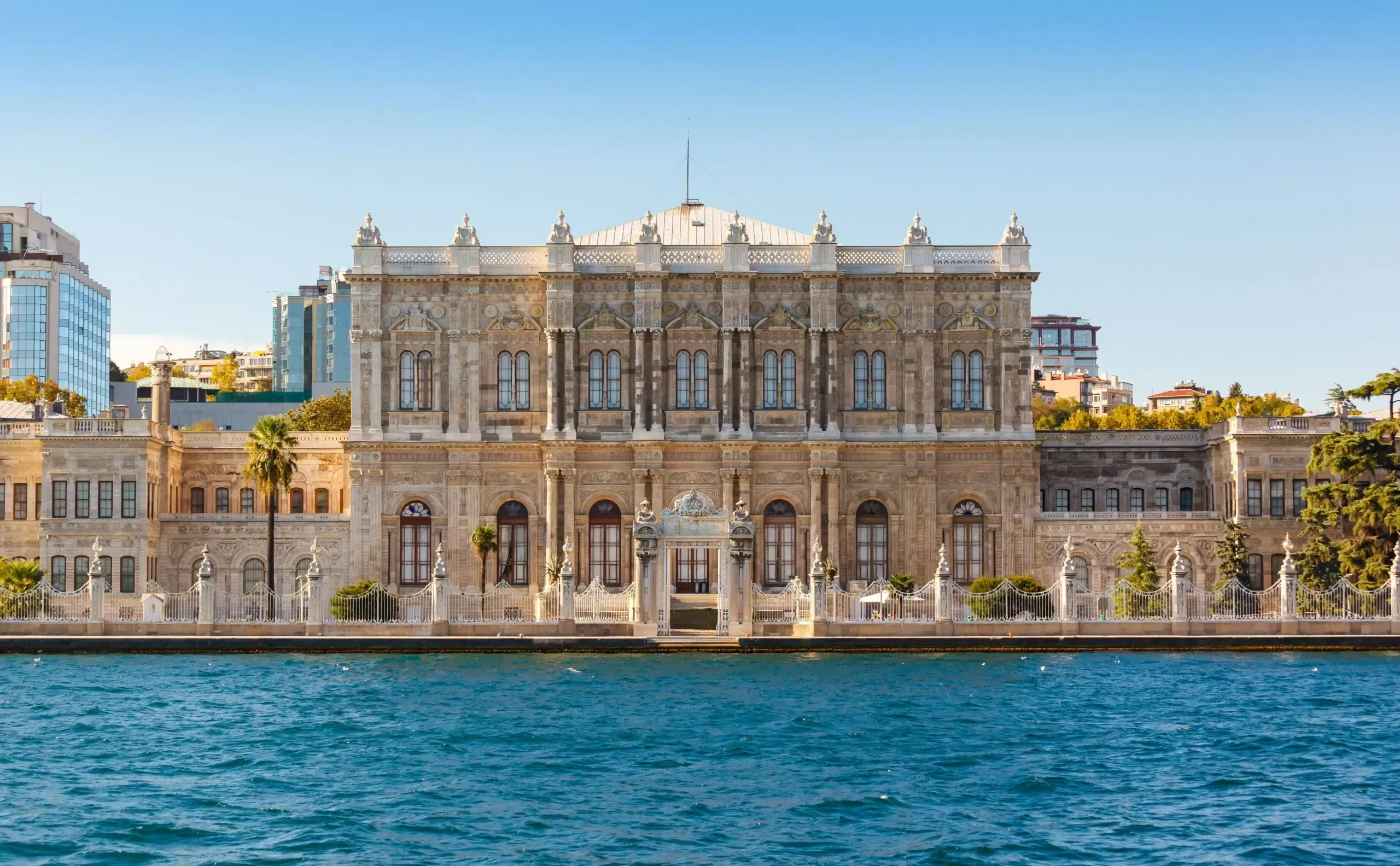 Dolmabahce Palace view from the Bosphorus