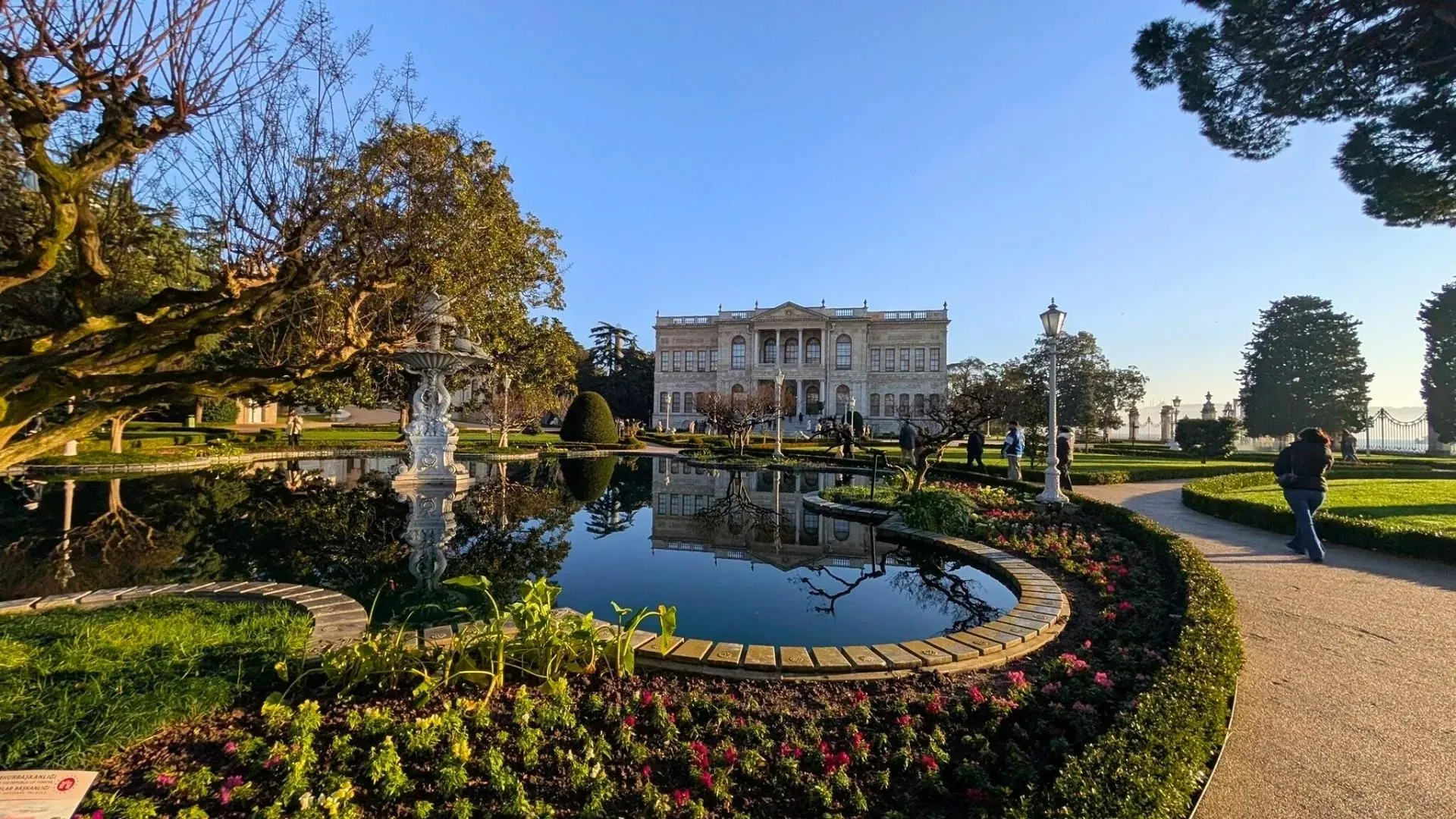 Dolmabahce Palace gardens