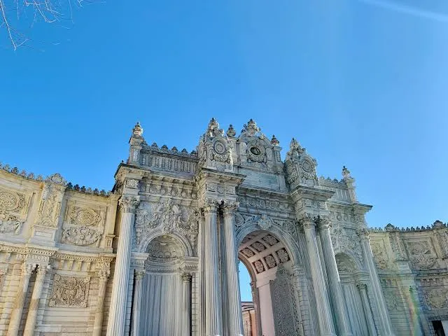 Main entrance portal of Dolmabahce Palace