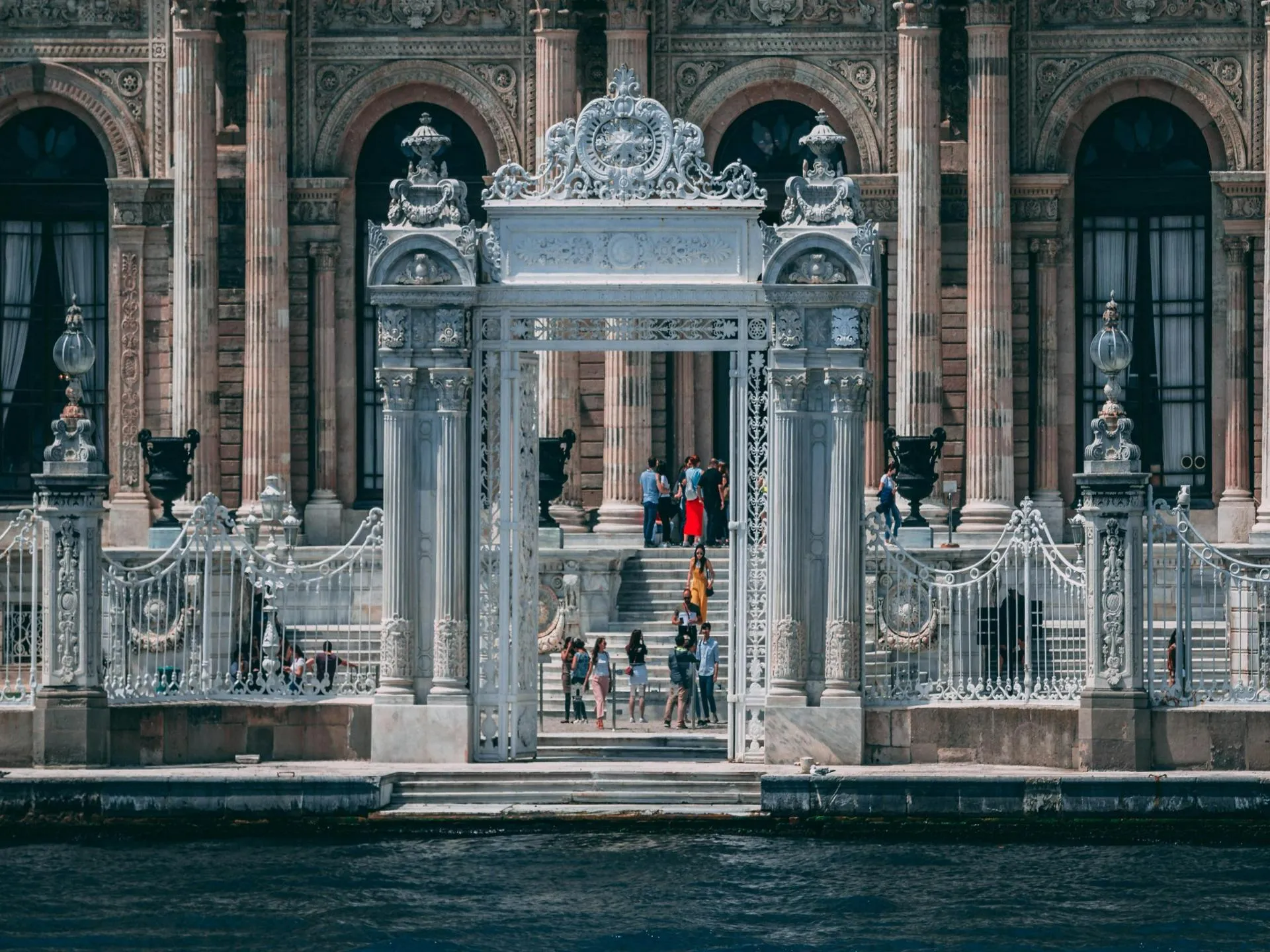 Water gate entrance at Dolmabahce Palace