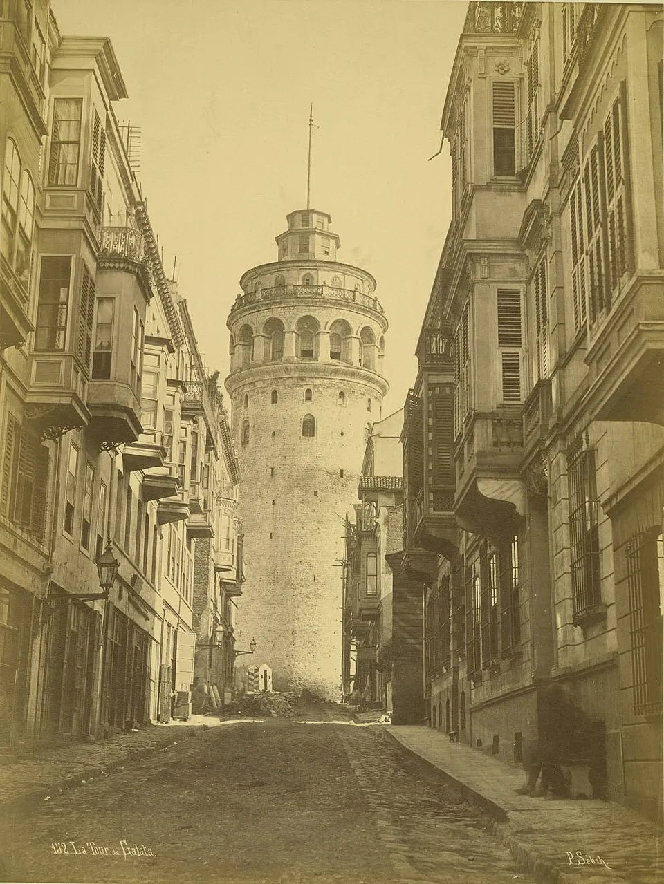 Old Galata Tower picture by Sébah