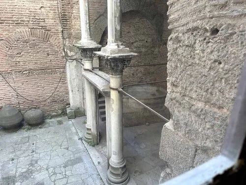 Baptistry courtyard