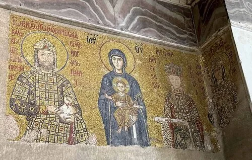 Imperial Mosaics of Hagia Sophia: Emperors in Gold Tesserae