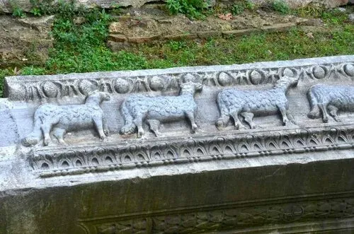 Archaeological remains of the earlier Theodosian church