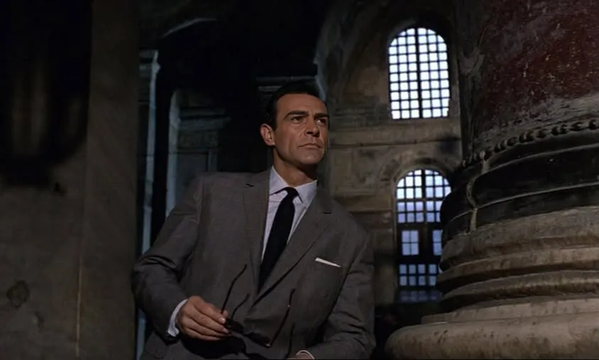 Sean Connery at Hagia Sophia in 1963 film From Russia with Love