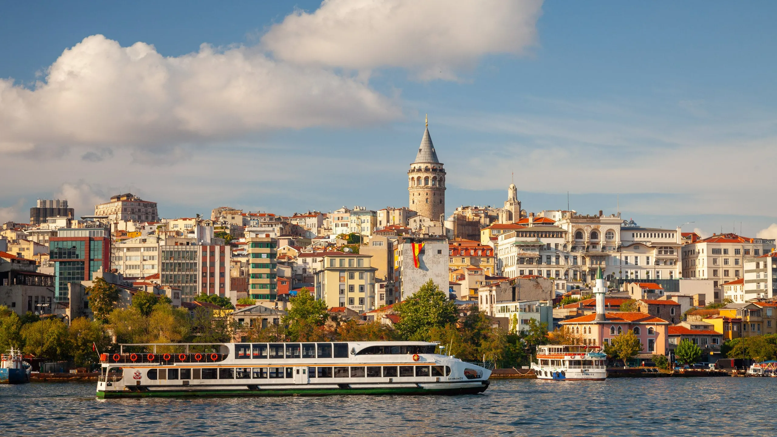 Galata Tower viewed from the water