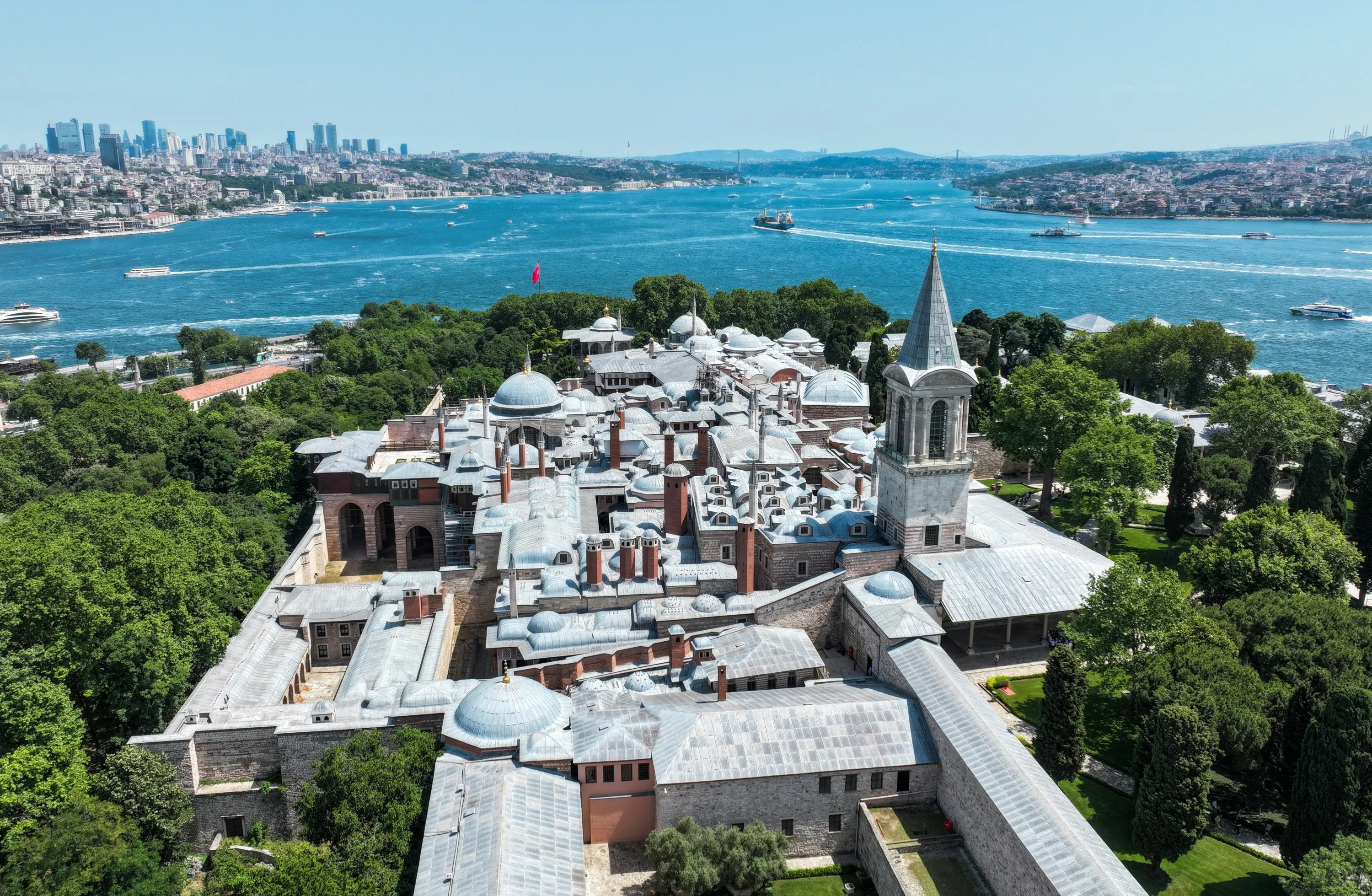 Aerial view over Topkapı Palace