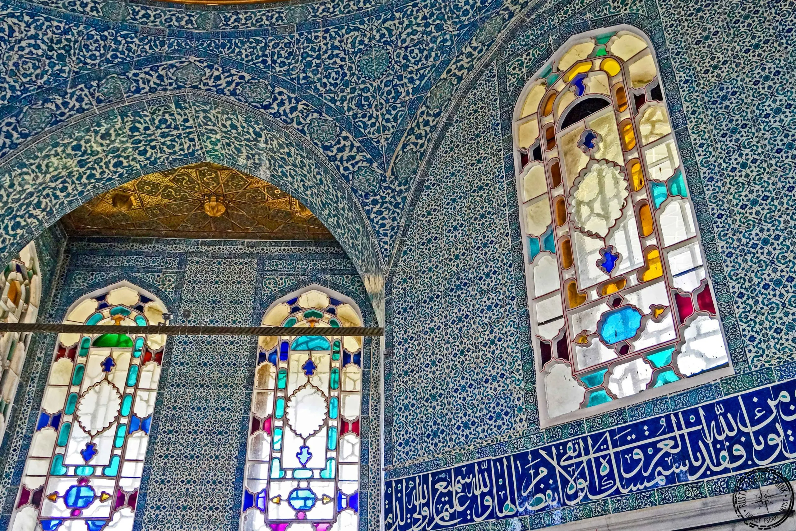 Stained glass windows at Topkapı
