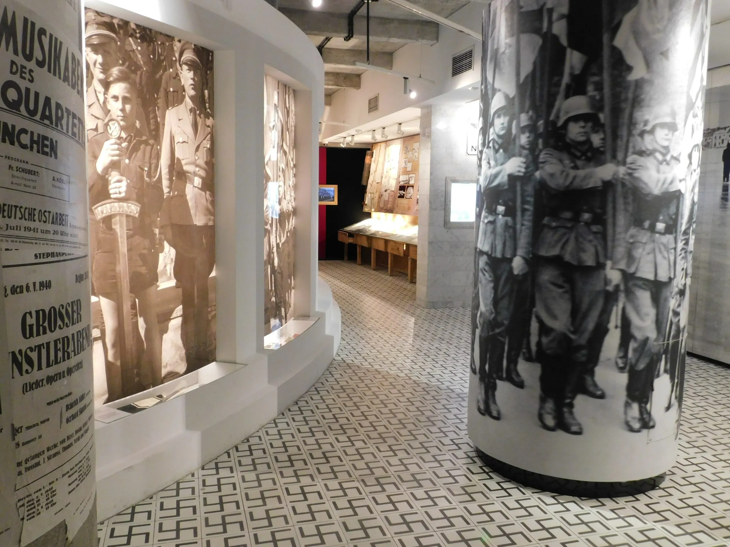 Museum infographic wall