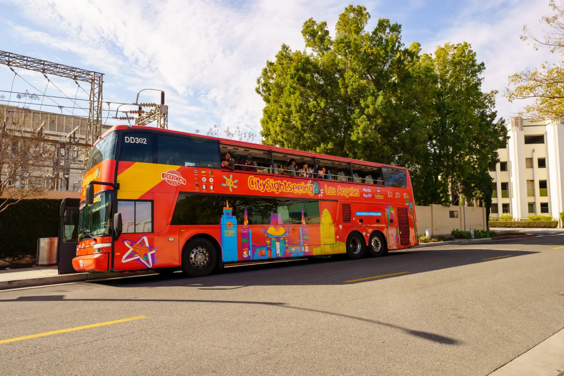 City Sightseeing bus on route