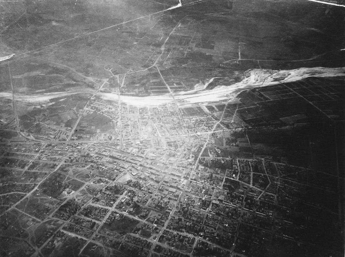 Historic LA aerial view