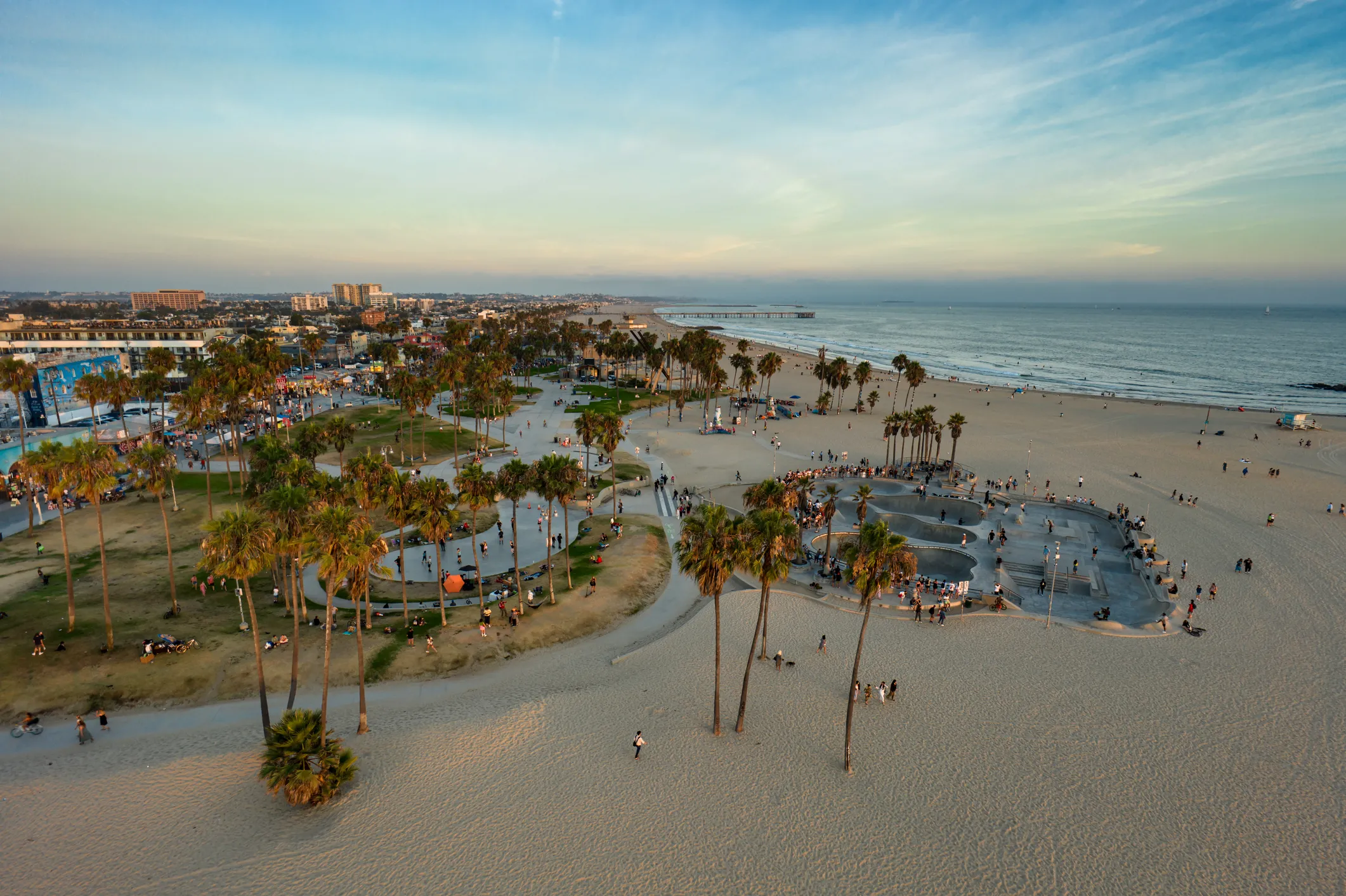 Venice Beach aerial view