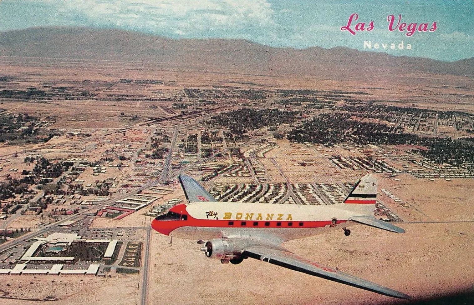 Vintage airline ad, 1955