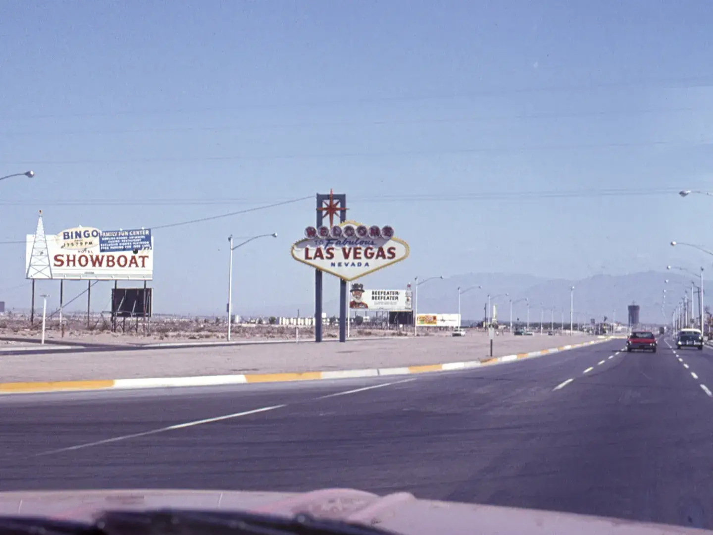 Welcome sign, 1964