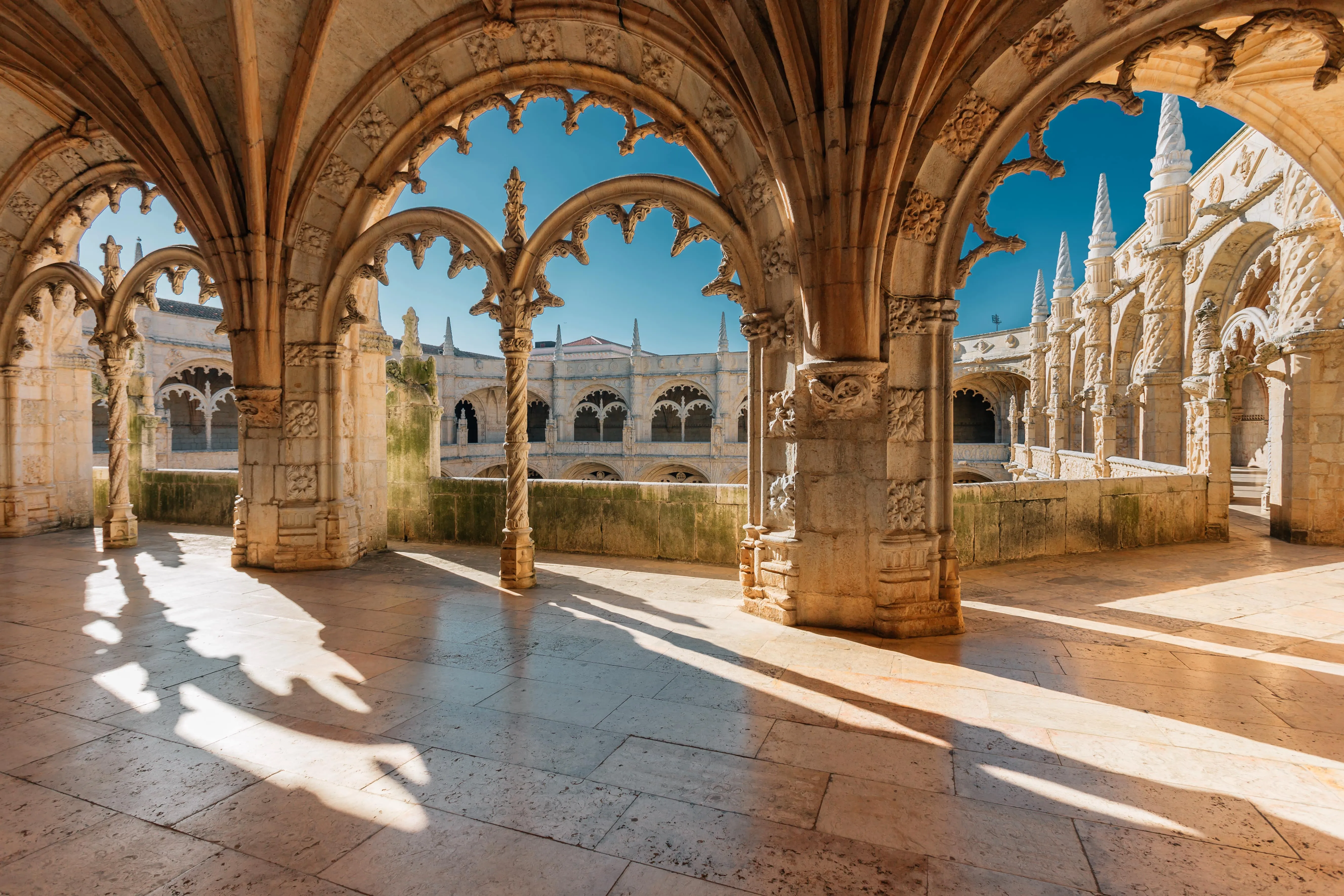Inner patio area of Belem Tower