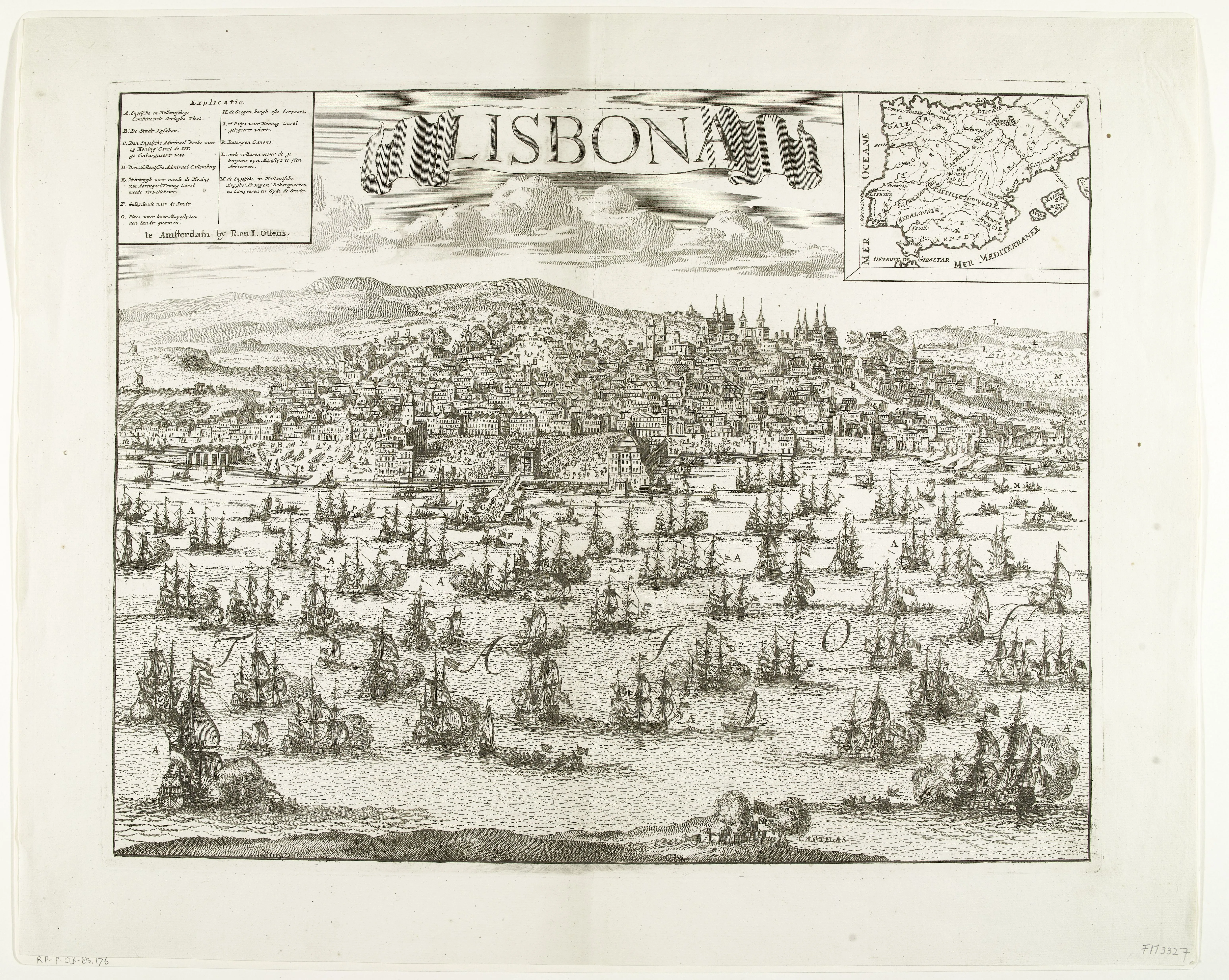 Drawing of Lisbon in the 1500s