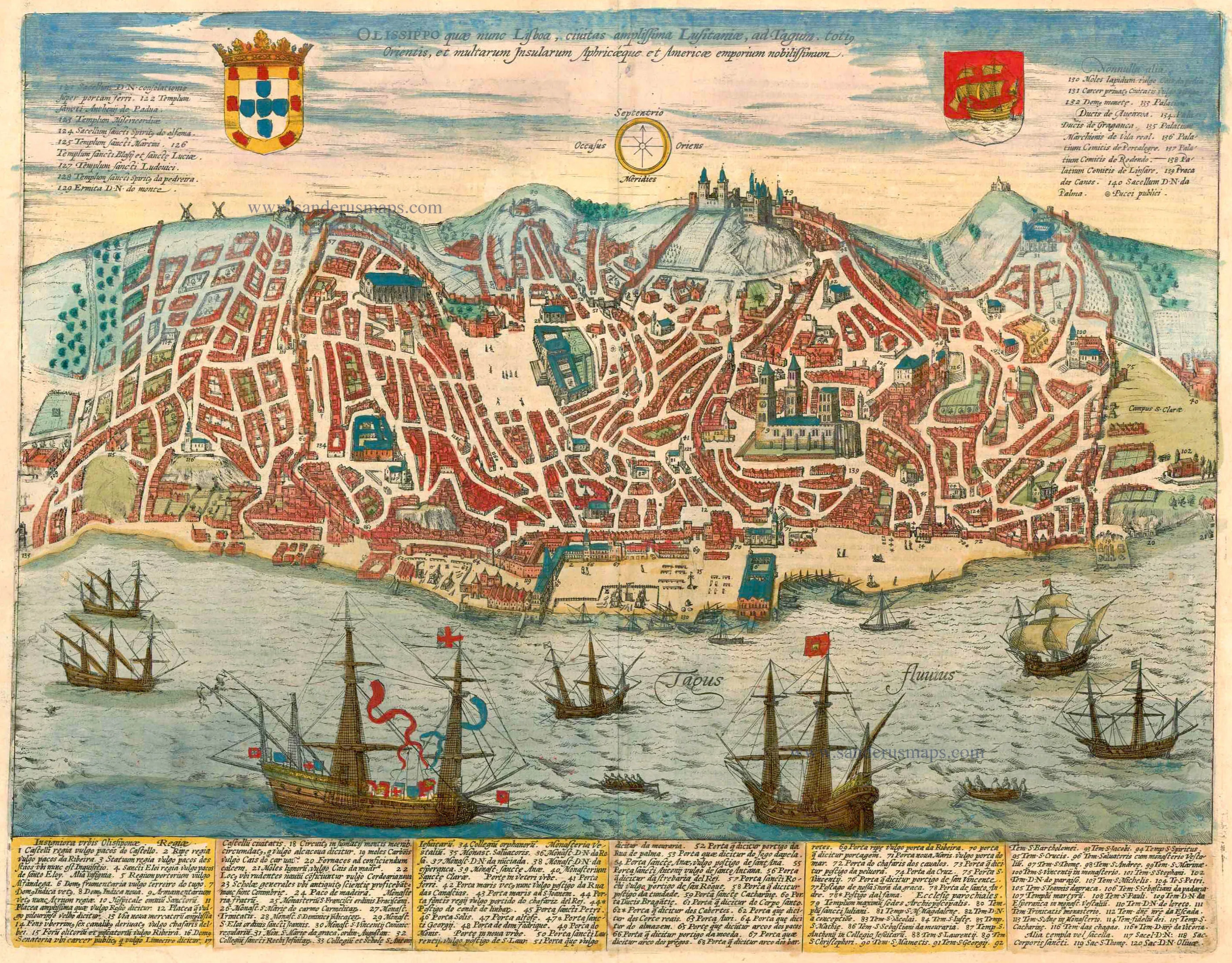 Lisbon 1400 miniature map