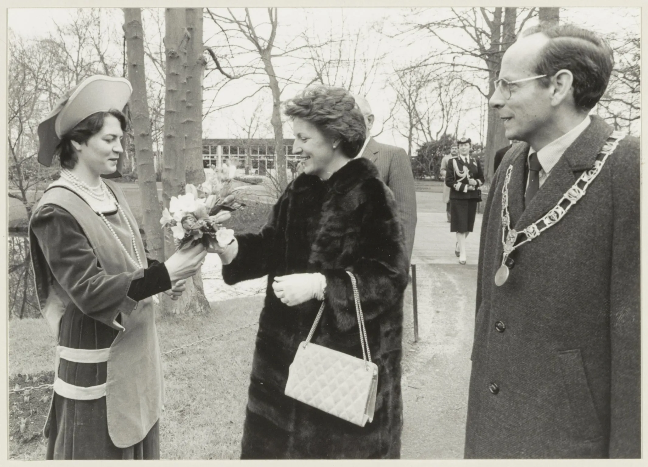Princess Margriet opening the Keukenhof flower exhibition with Lisse’s mayor